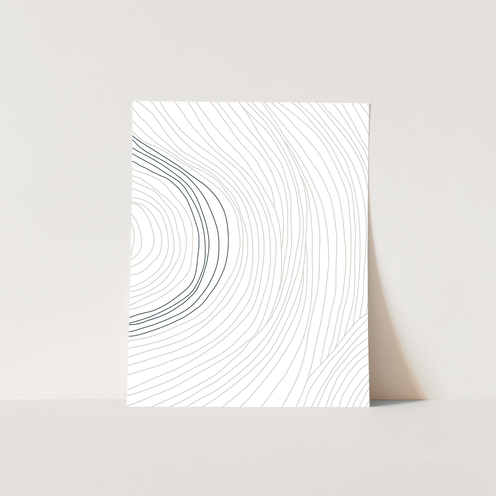 Minimalist Contour Illustration, No. 3