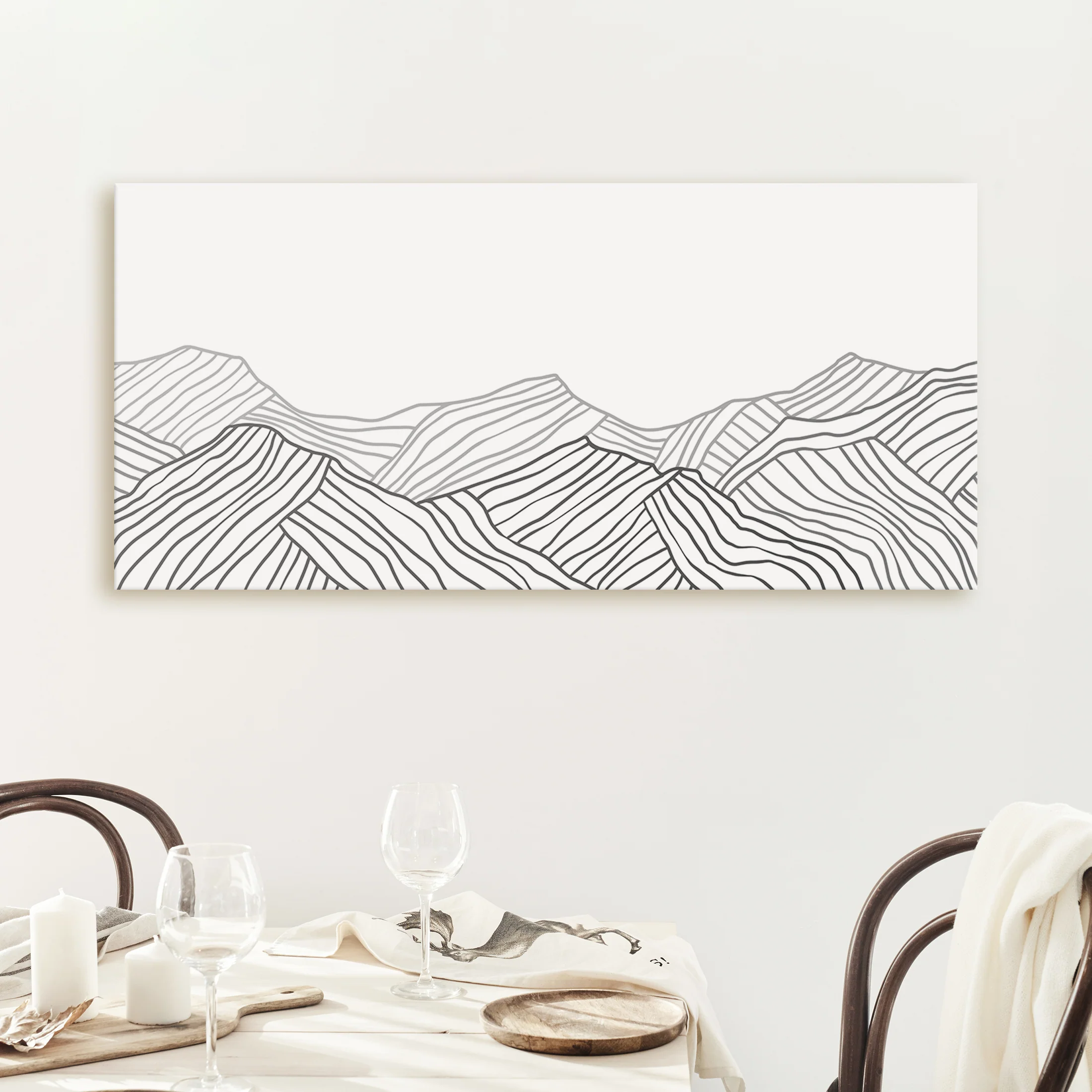Minimalist Mountains Panoramic - Image 8