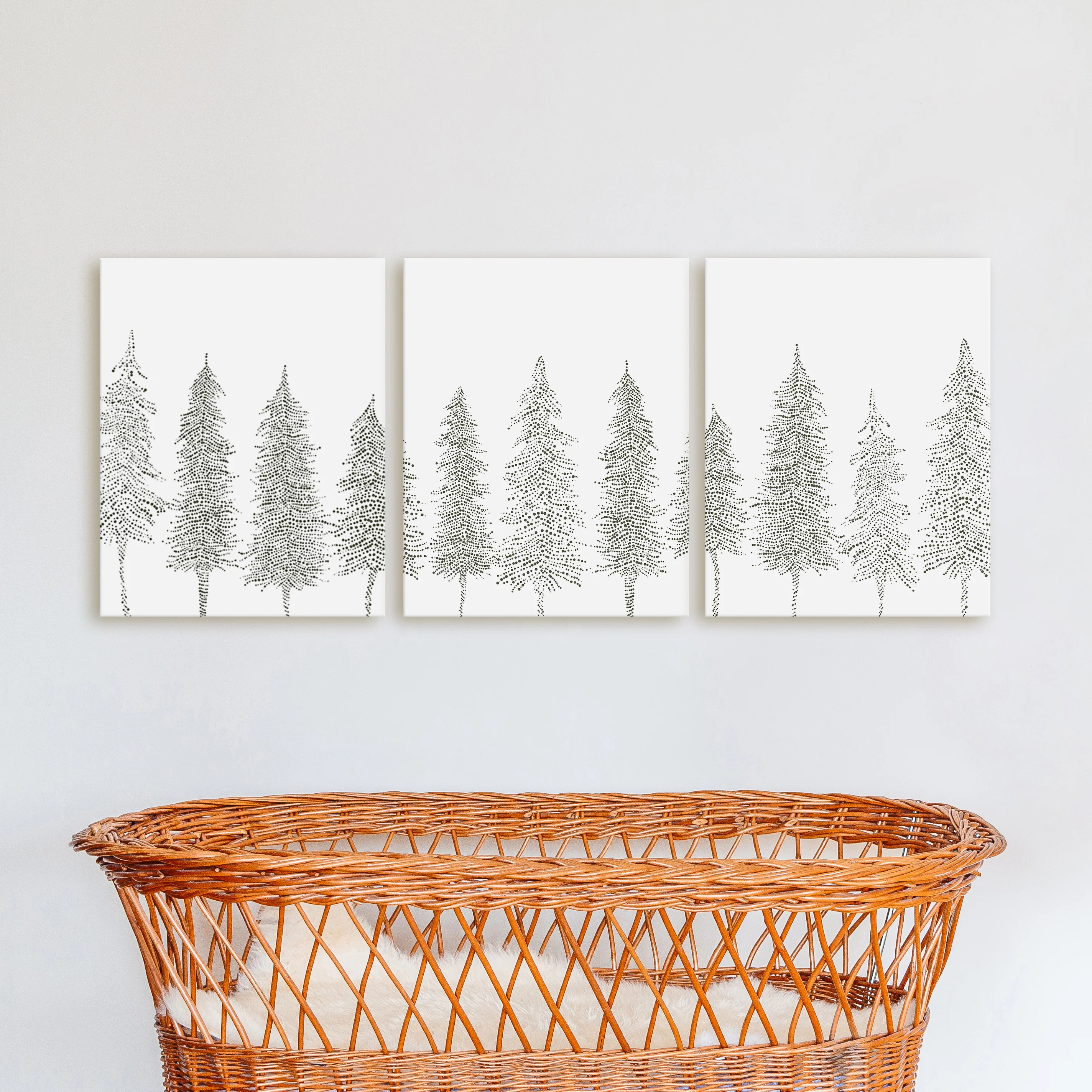 Minimalist Pine Tree Line - Set of 3 - Image 13