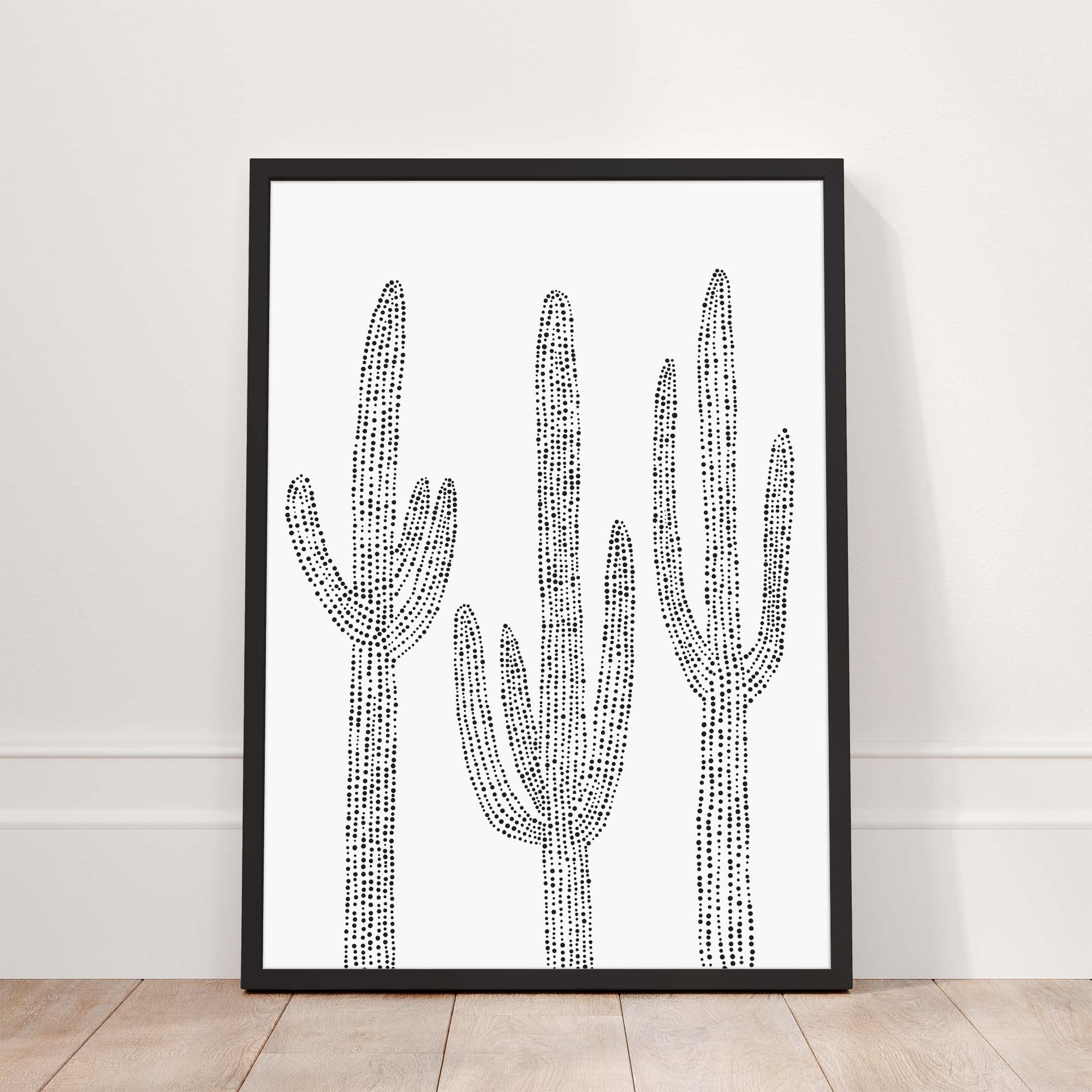 Minimalist Saguaro Cactus Trio - Image 6