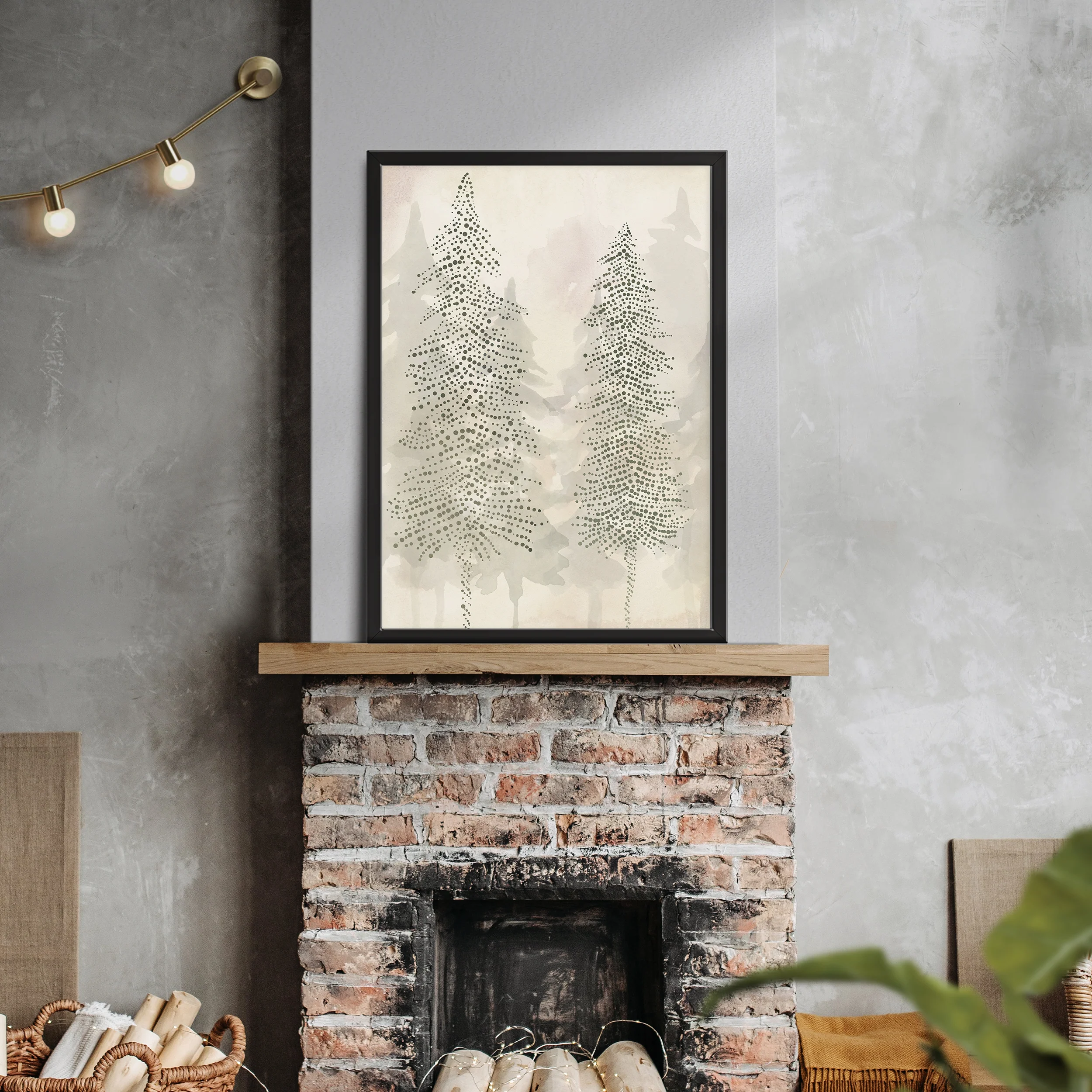 Misty Evergreen Pine Trees - Image 5