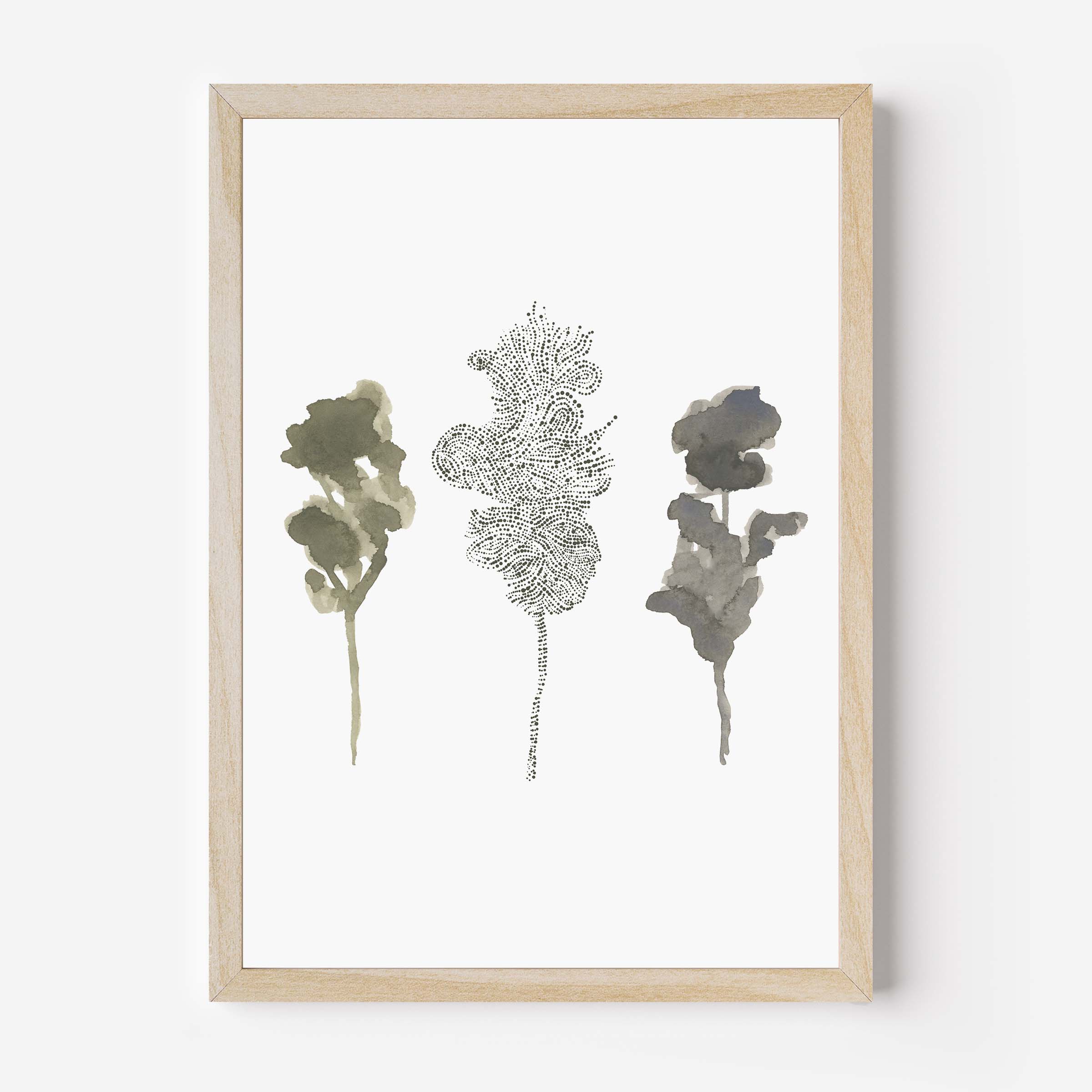Misty Forest Tree Trio - Image 3