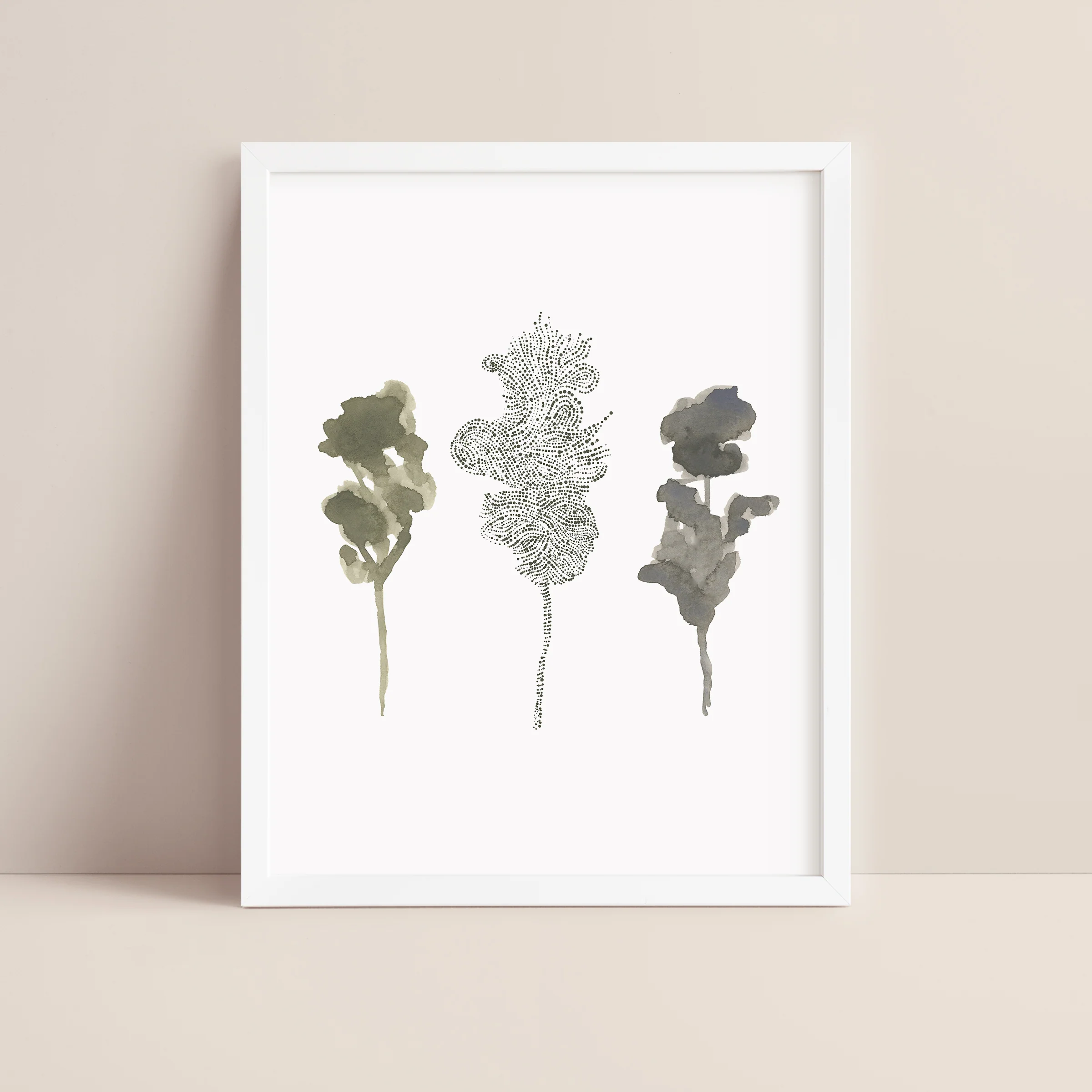 Misty Forest Tree Trio - Image 4