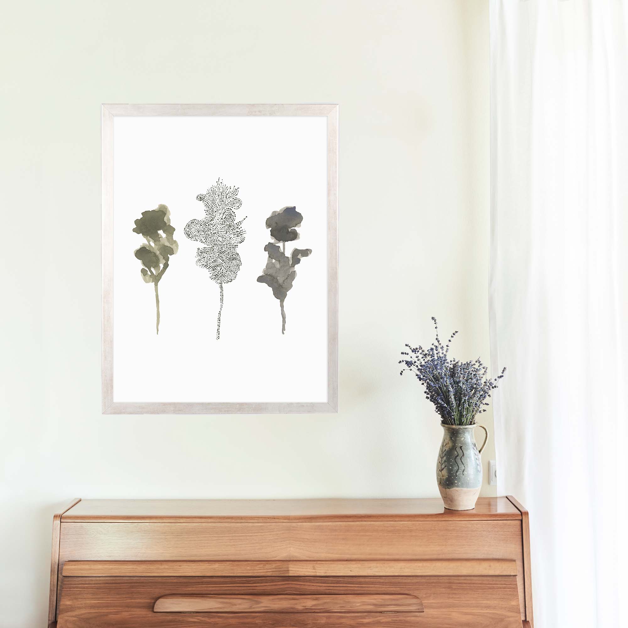 Misty Forest Tree Trio - Image 8