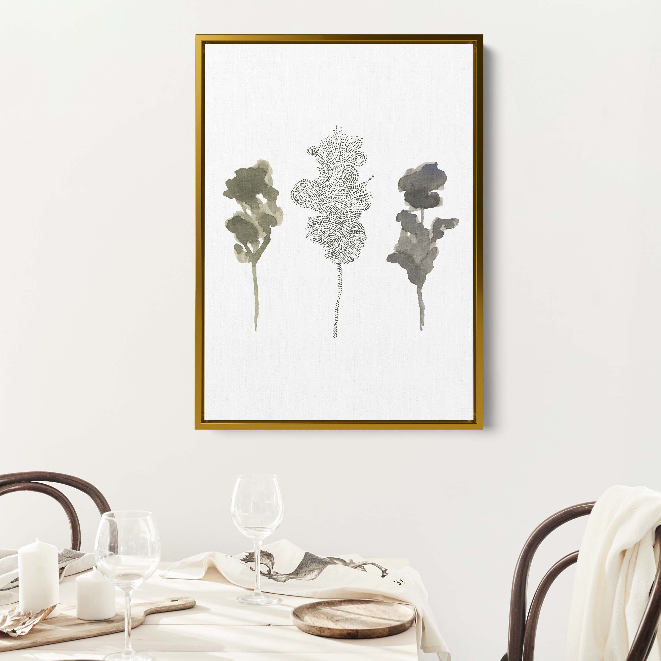 Misty Forest Tree Trio - Image 9
