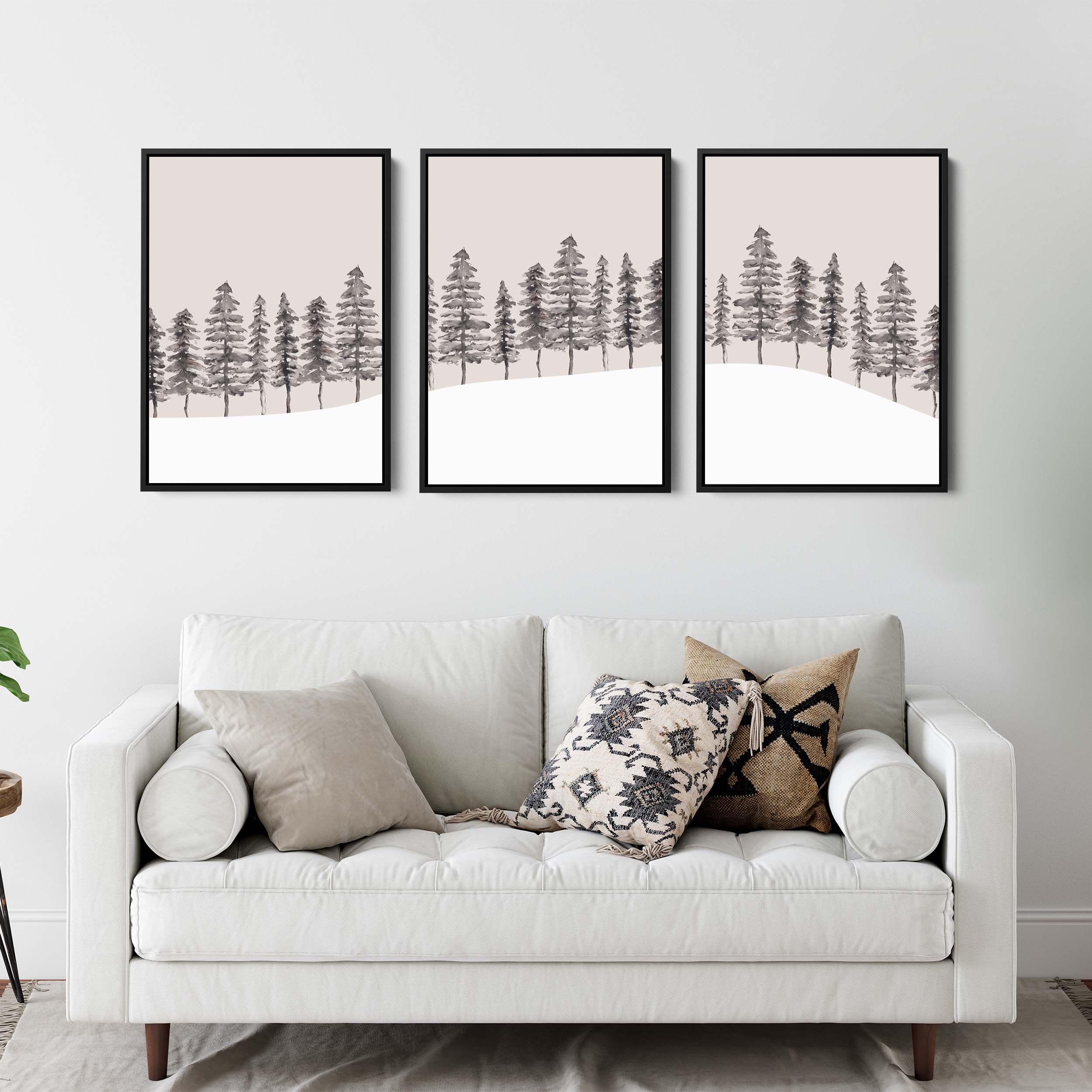 Modern Nordic Pine Tree Triptych - Set of 3 - Image 10