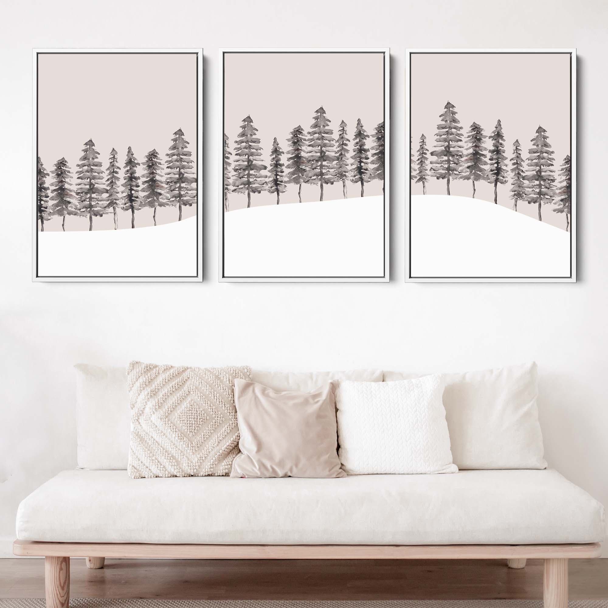 Modern Nordic Pine Tree Triptych - Set of 3 - Image 11