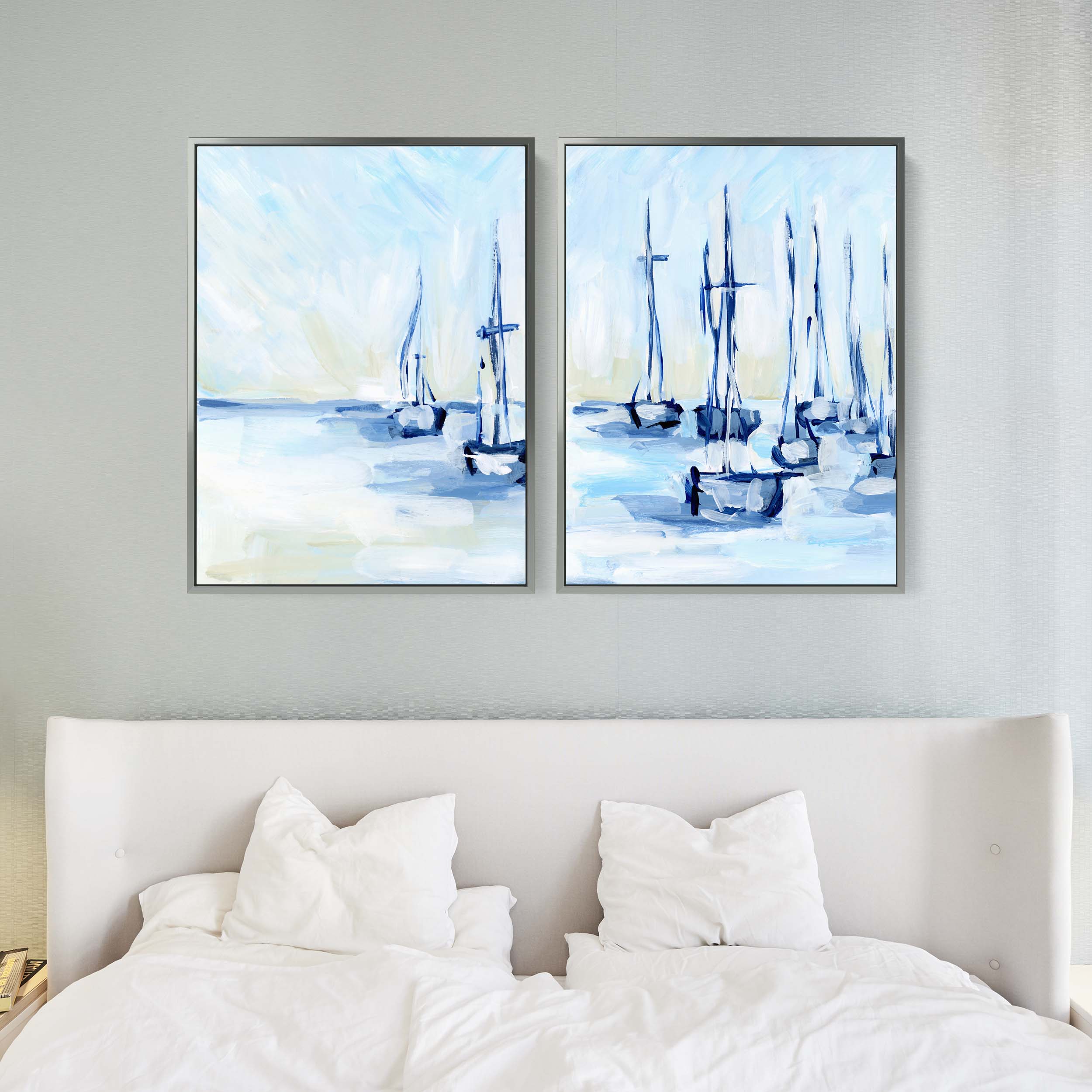 Moored Sailboats - Set of 2 - Image 11