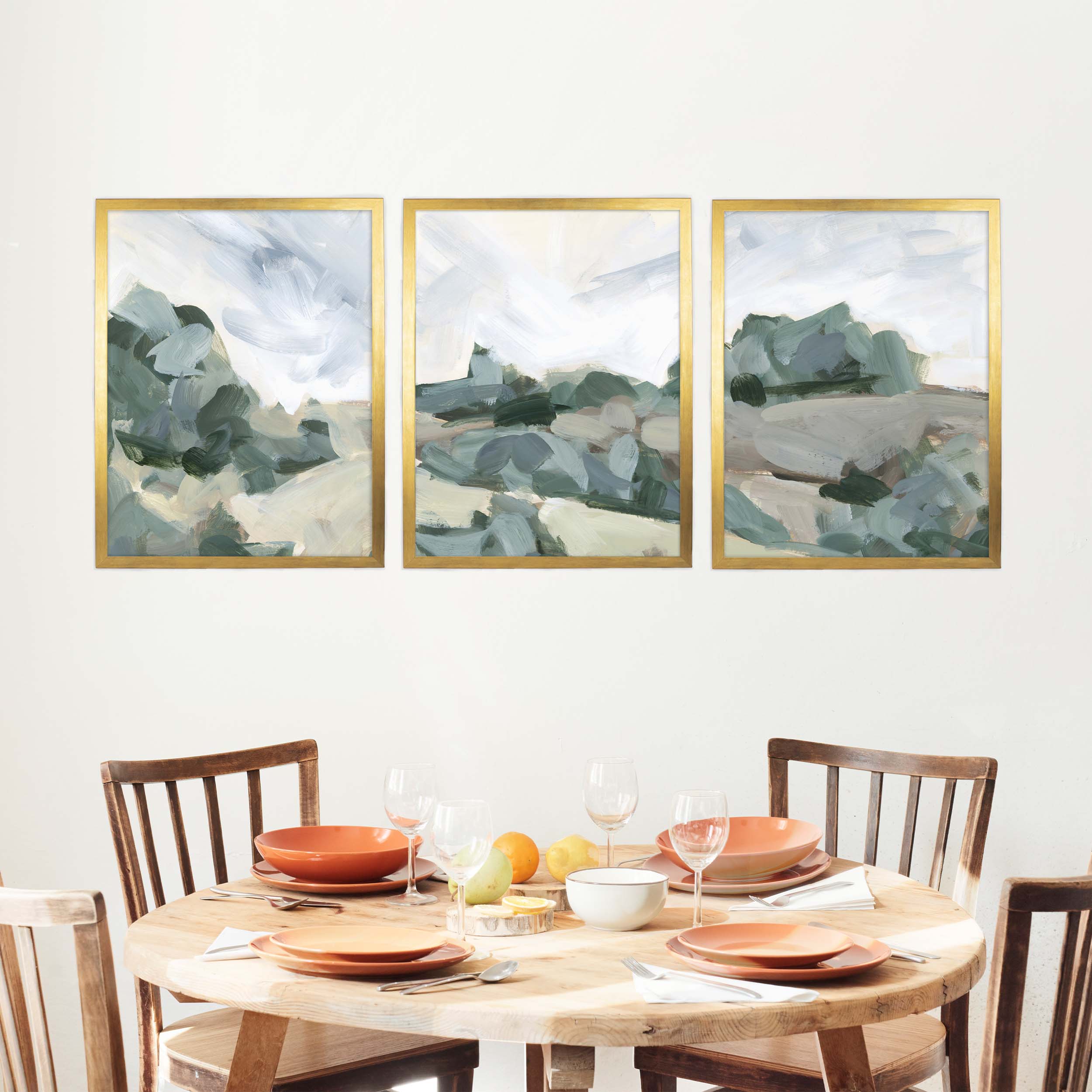 Muted Landscape Painting - Set of 3 - Image 7