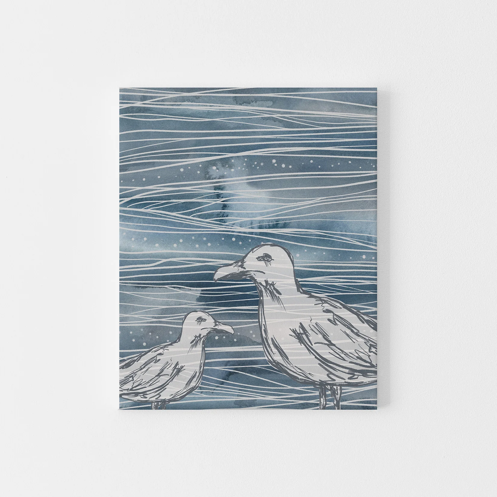 Nautical Blue Sea Gulls - Image 5