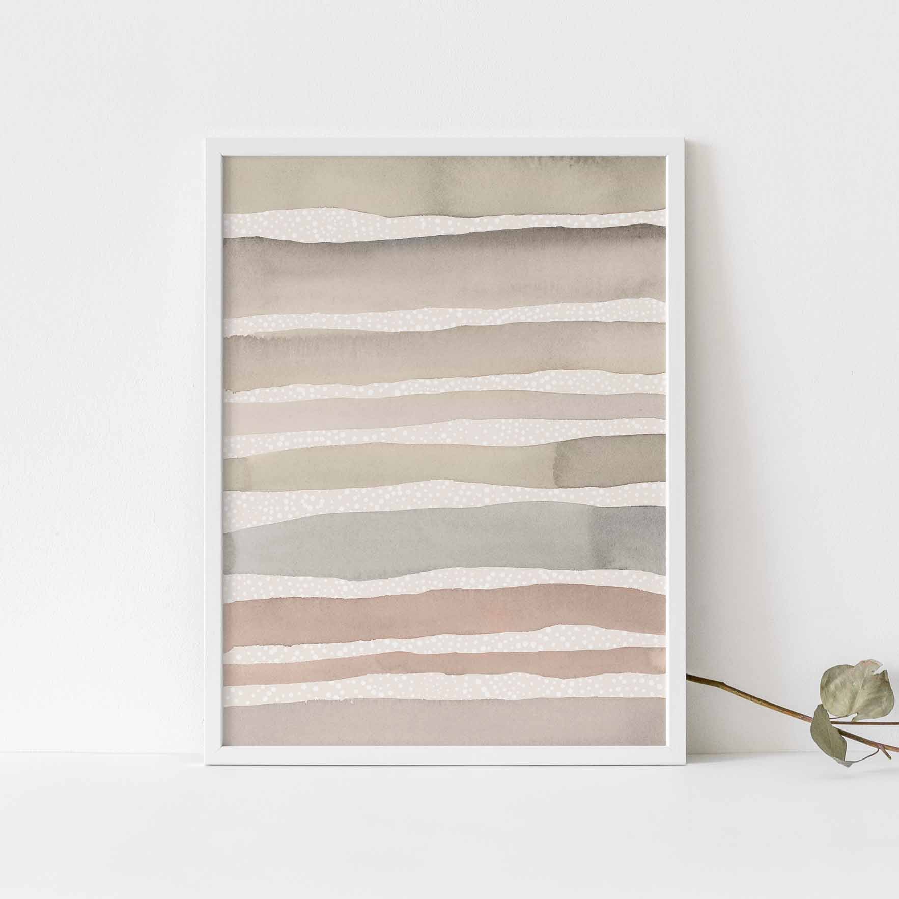 Neutral Watercolor Stripes - Image 6