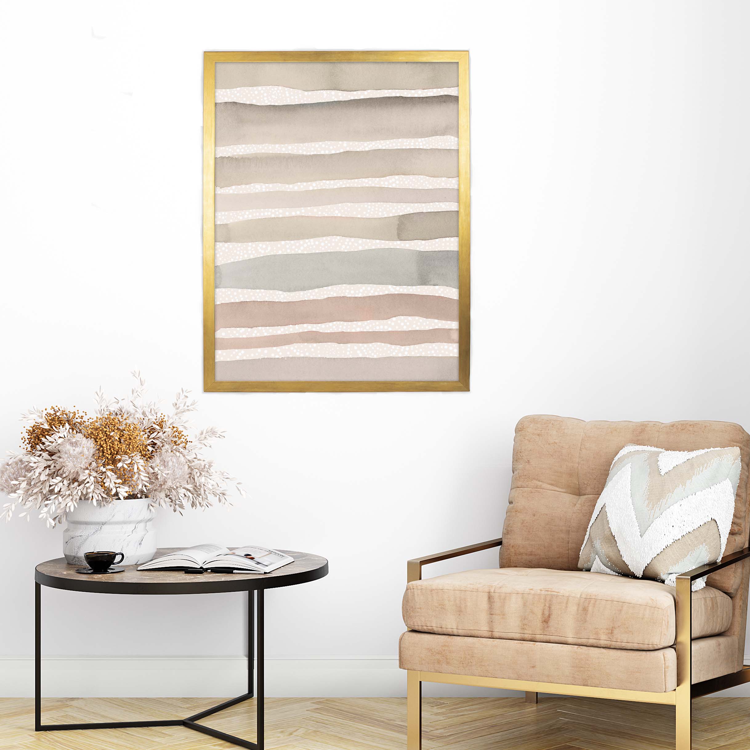 Neutral Watercolor Stripes - Image 8