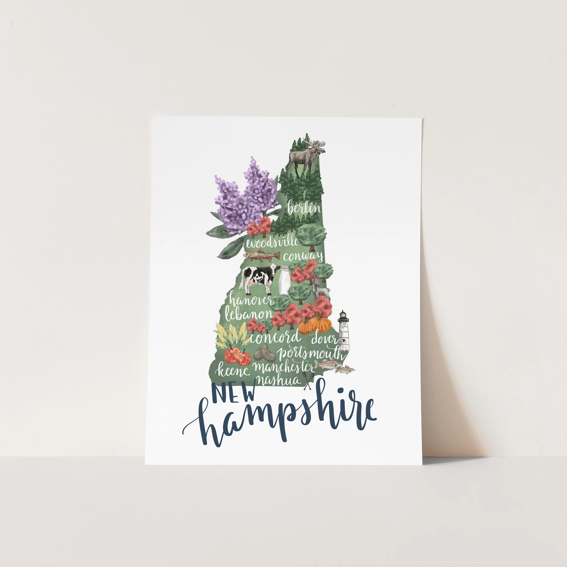 New Hampshire Map - Image 4