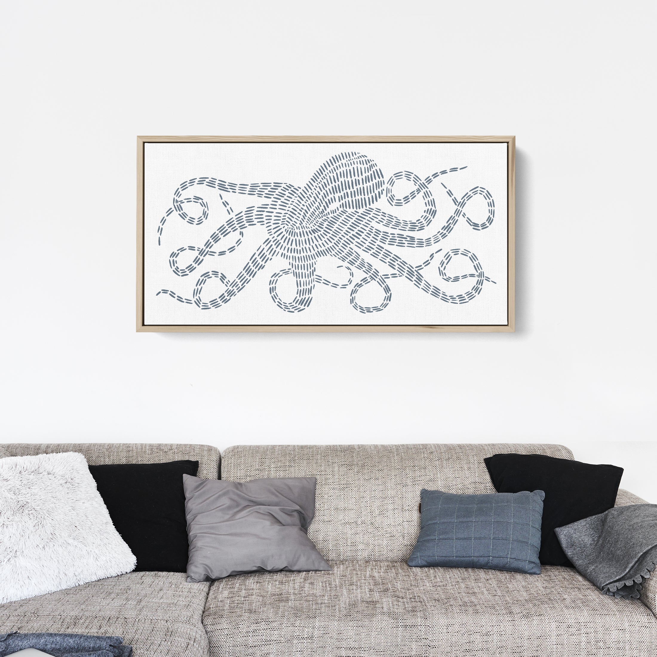 Octopus Kraken Modern Illustration Panoramic - Image 4