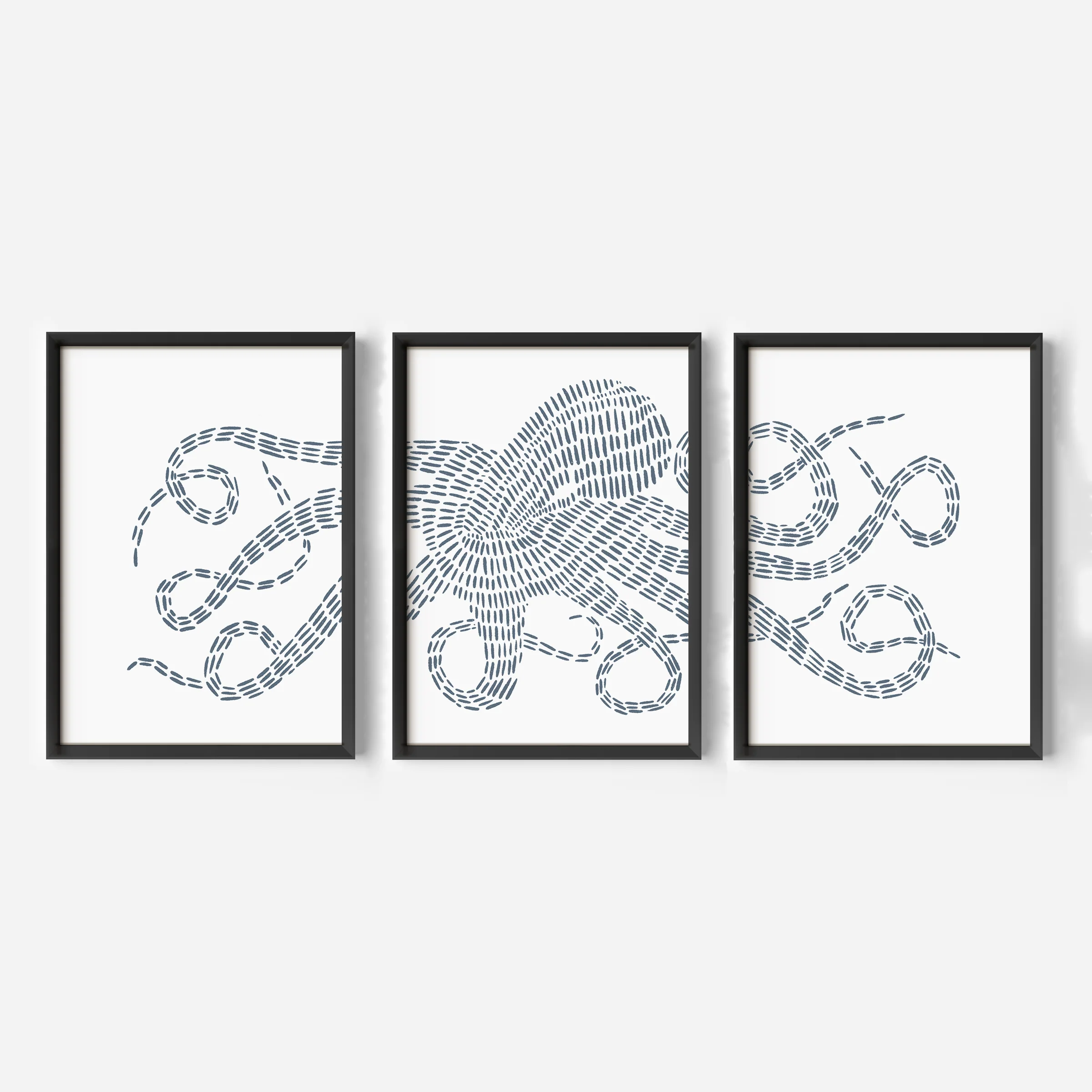 Octopus Kraken Modern Illustration - Set of 3 - Image 3