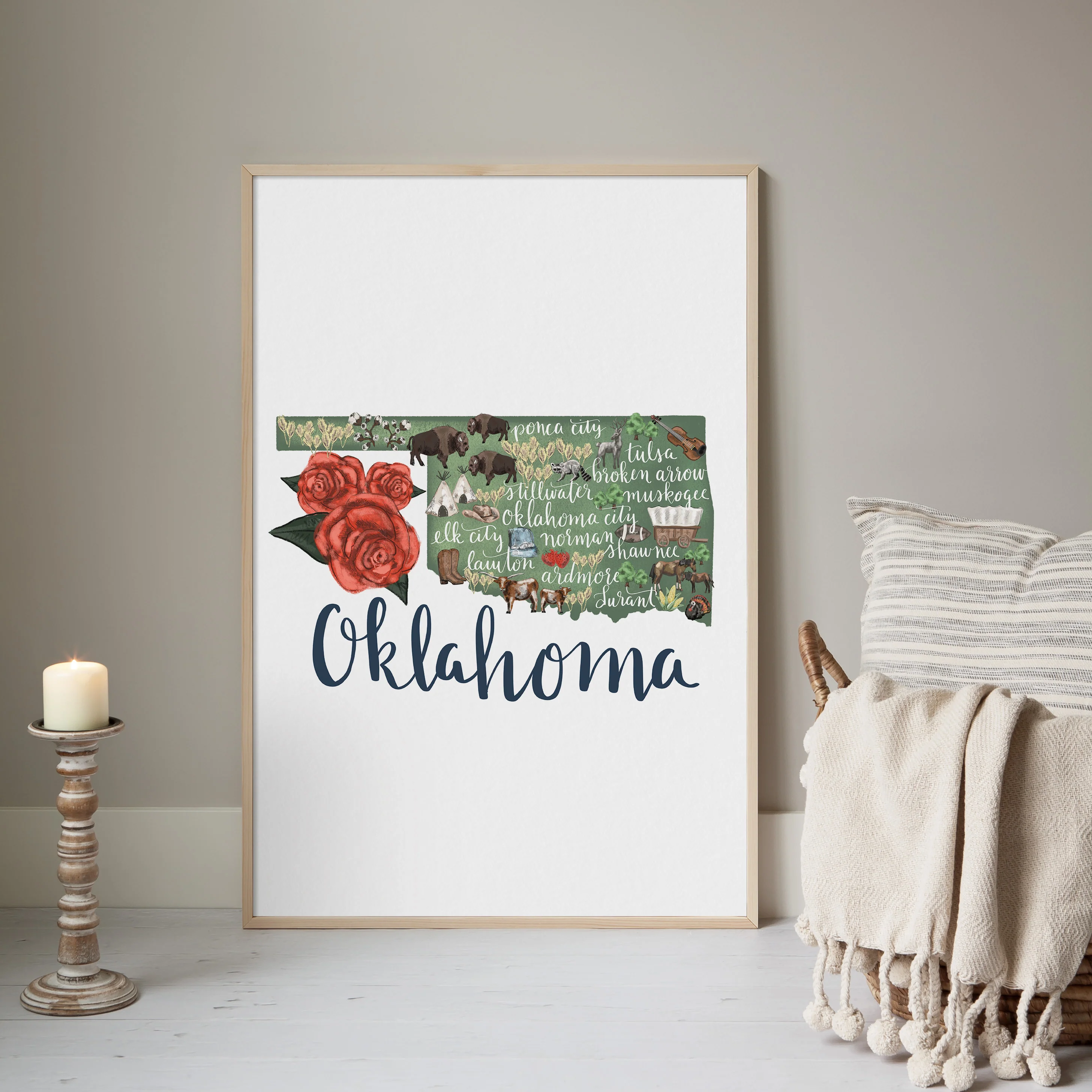 Oklahoma Map - Image 13