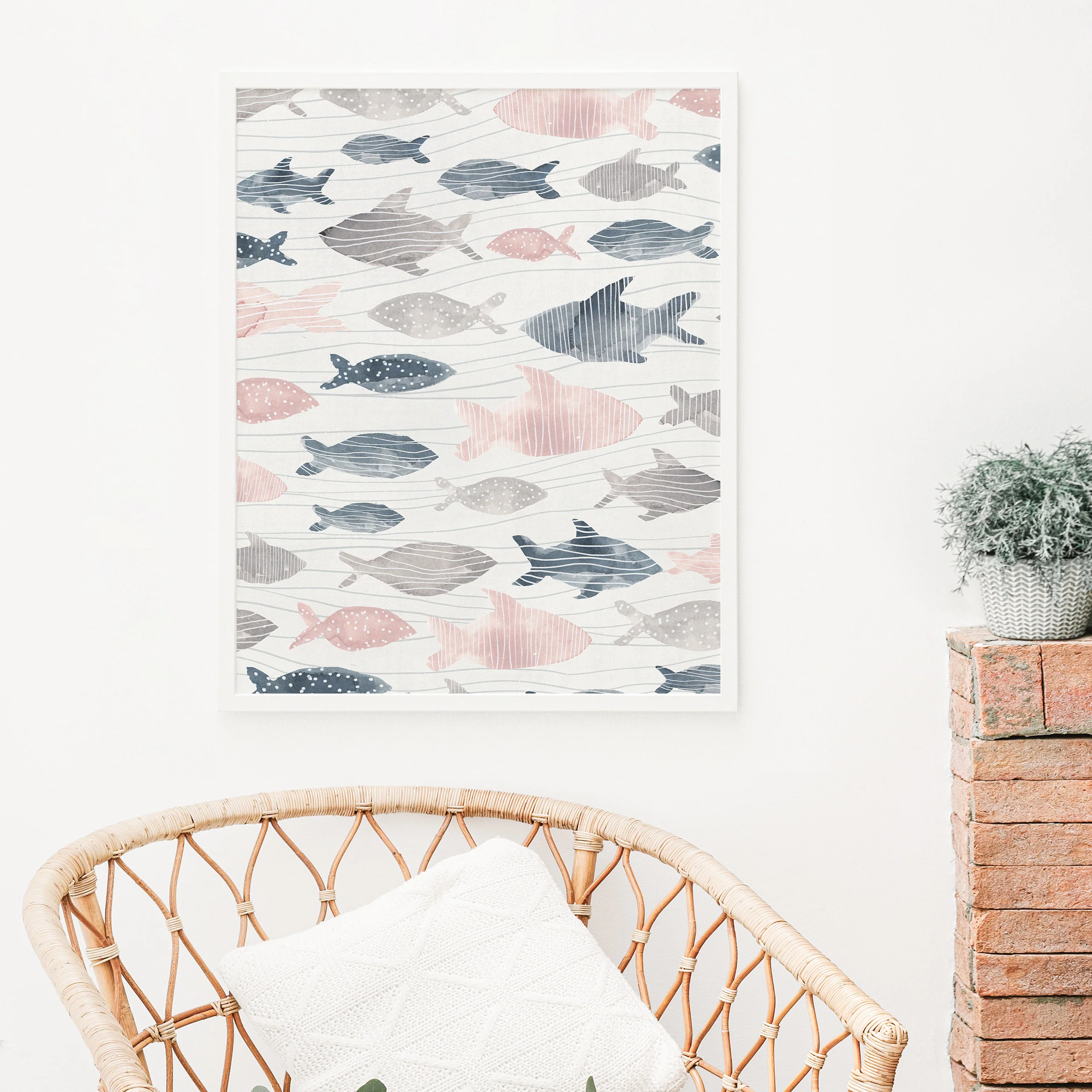 Pastel Fish Watercolor - Image 7