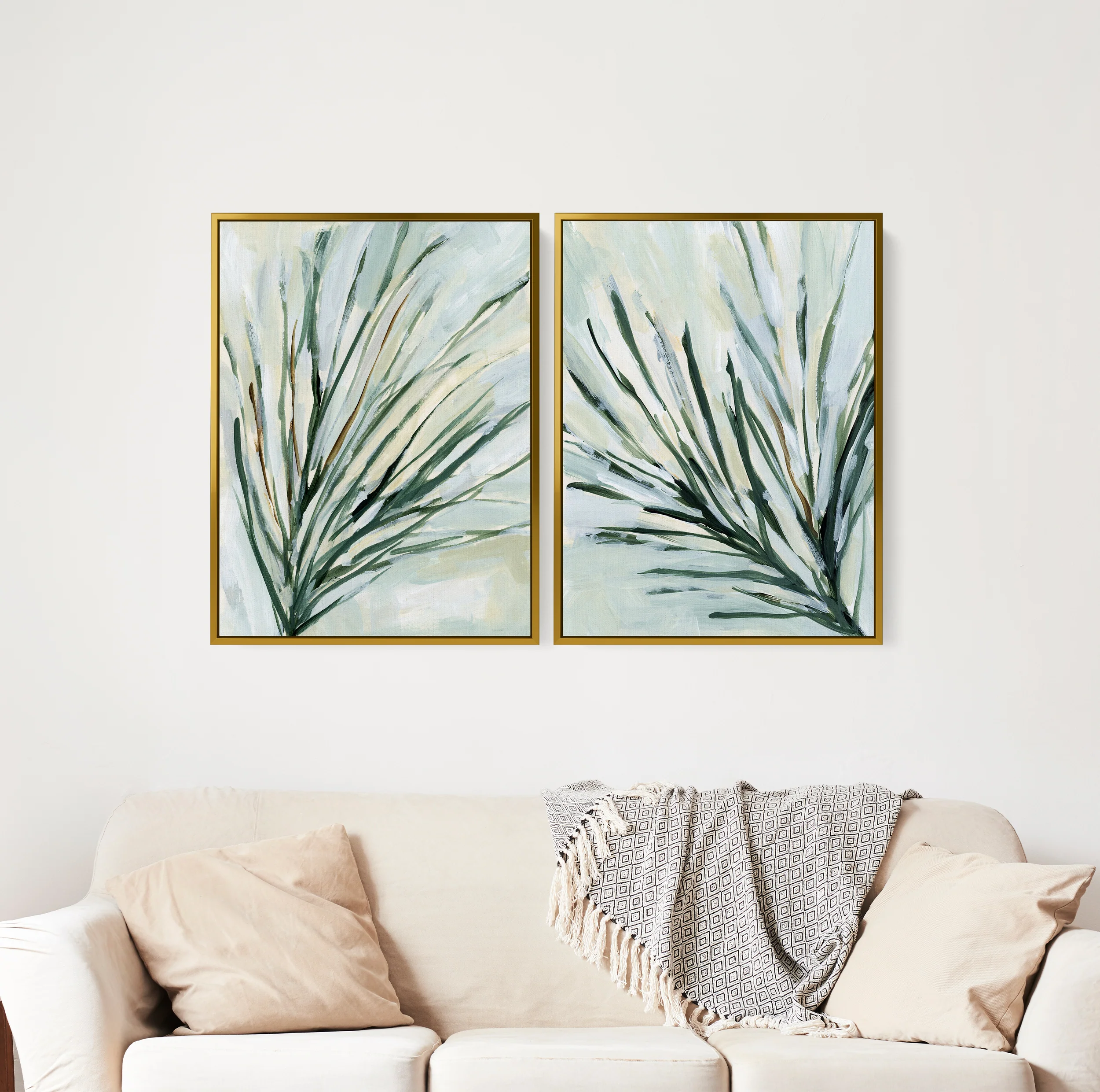 Pine Needles Painting - Set of 2 - Image 5