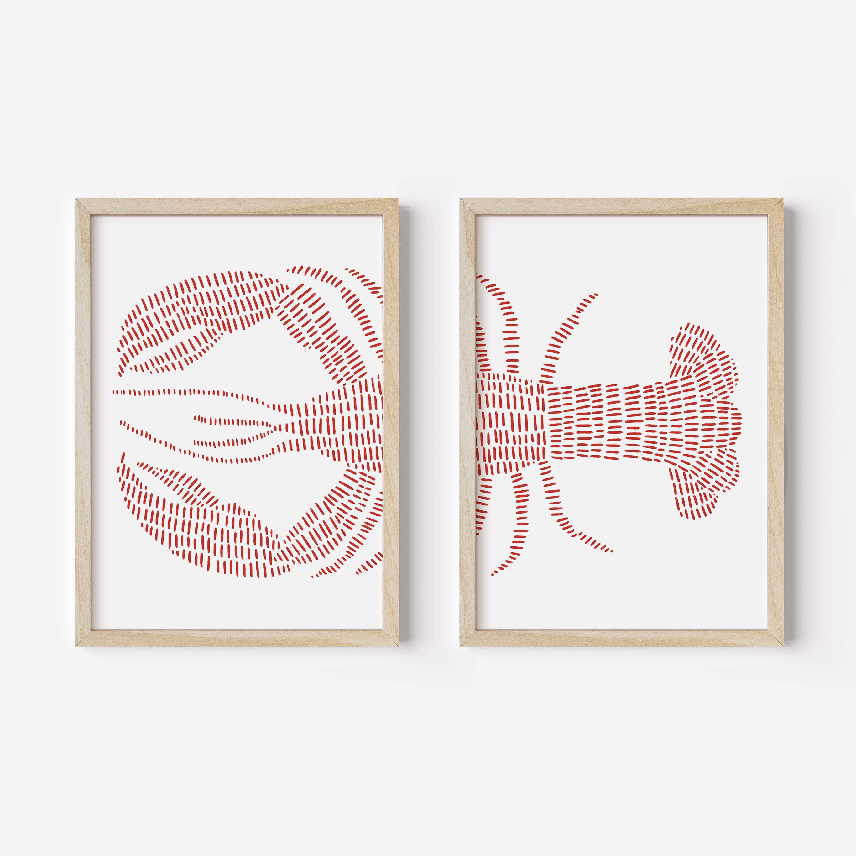 Red Lobster - Set of 2