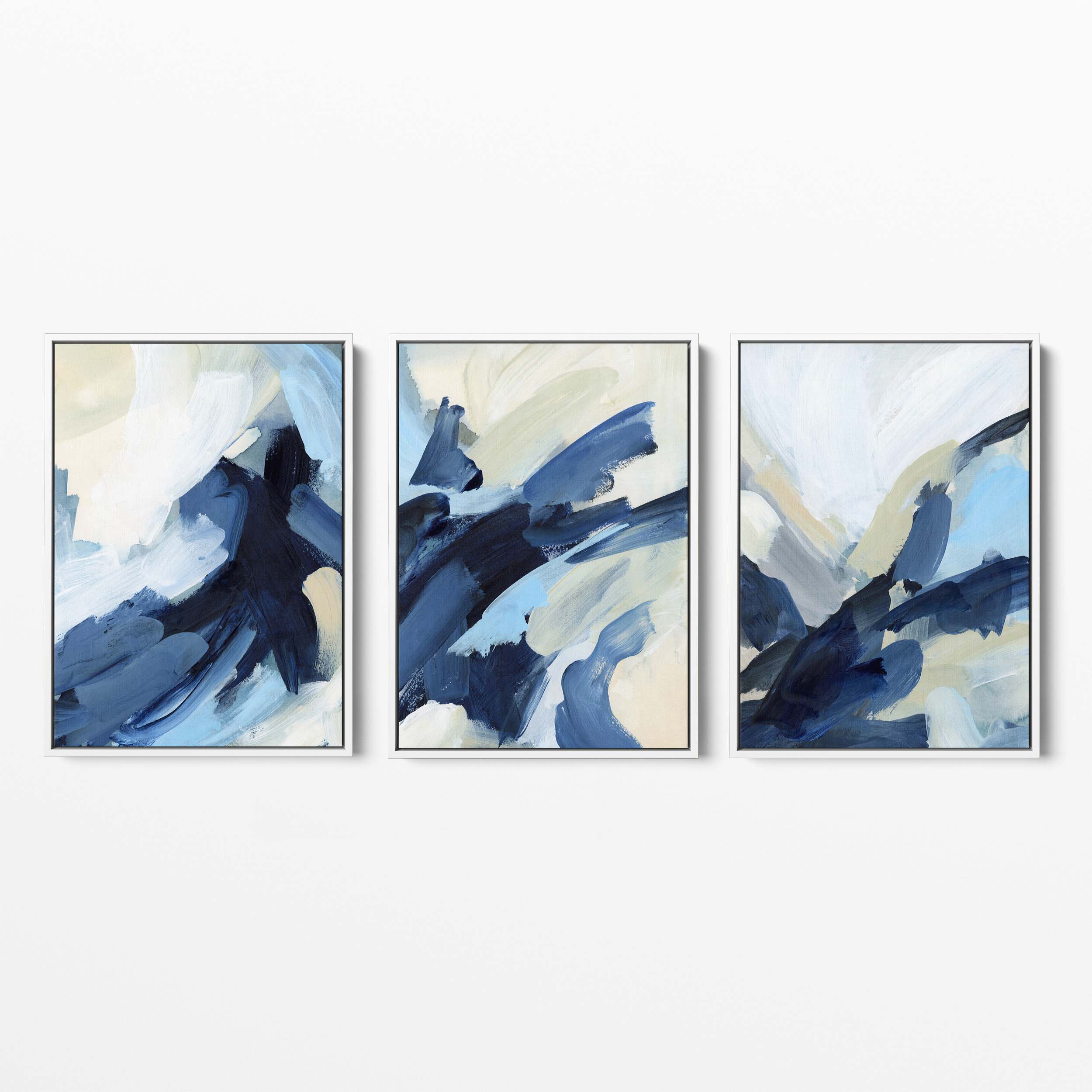 Rough Seas Abstract - Set of 3 - Image 5