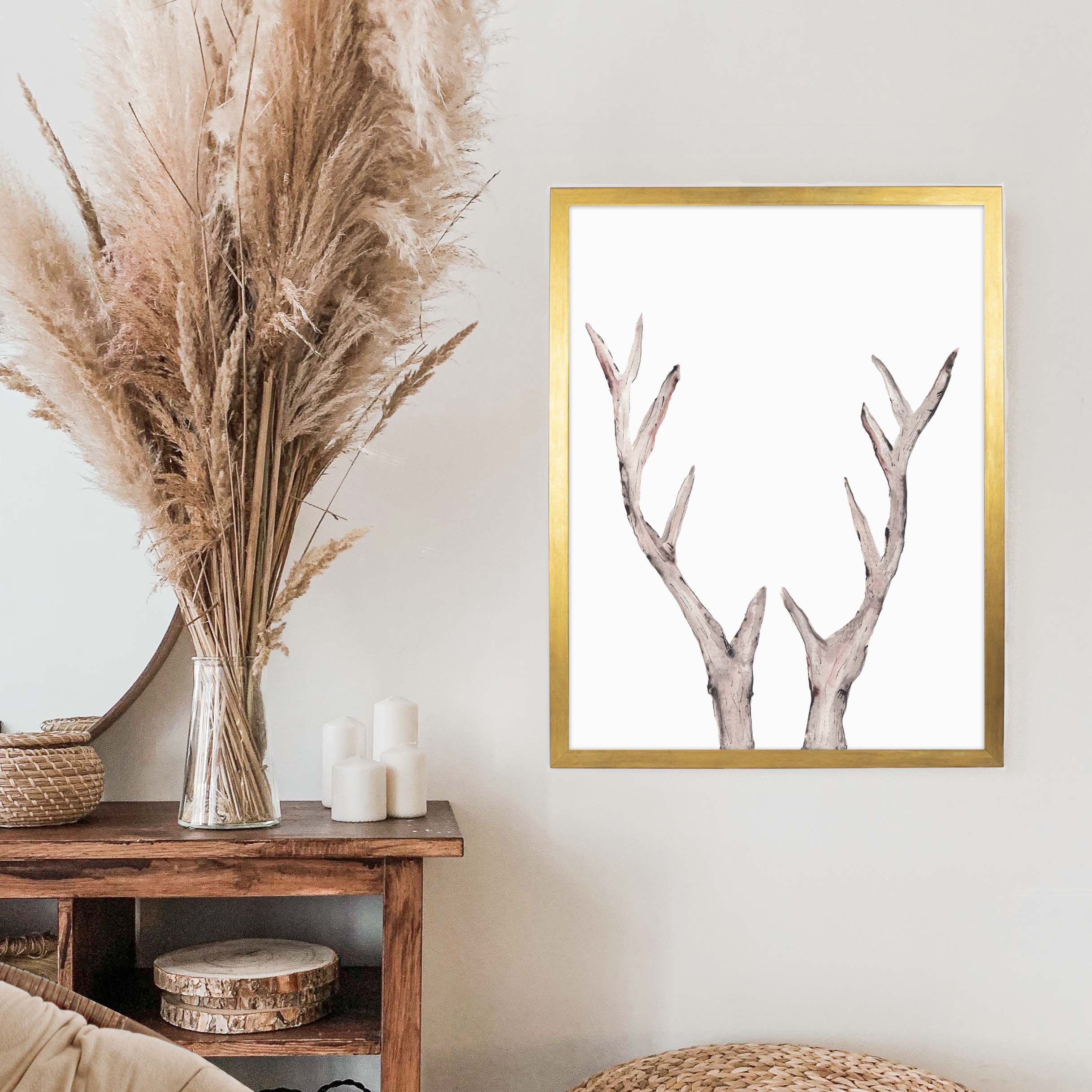 Rustic Deer Antler Watercolor - Image 9