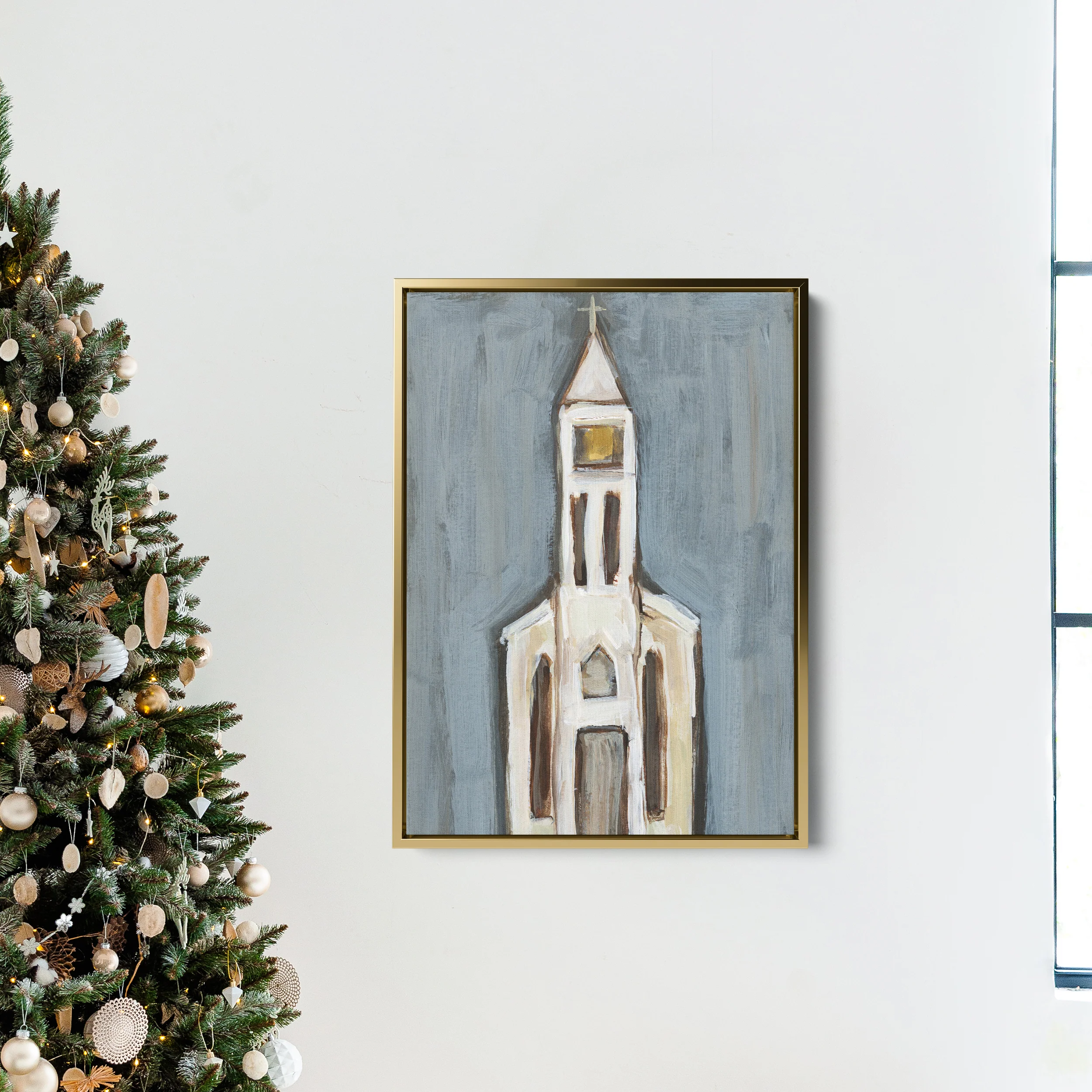 Rustic Farmhouse Blue Church - Image 12