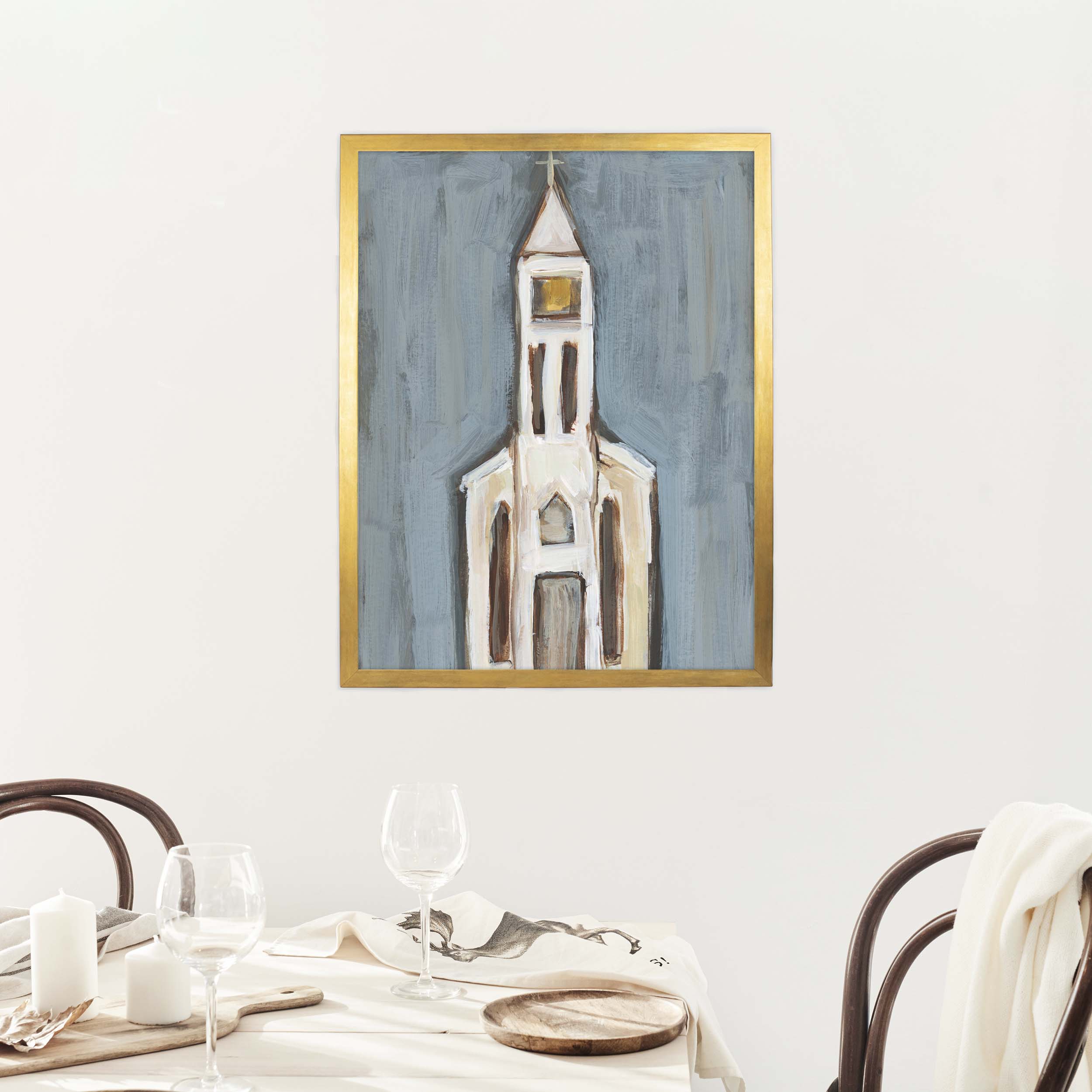 Rustic Farmhouse Blue Church - Image 8