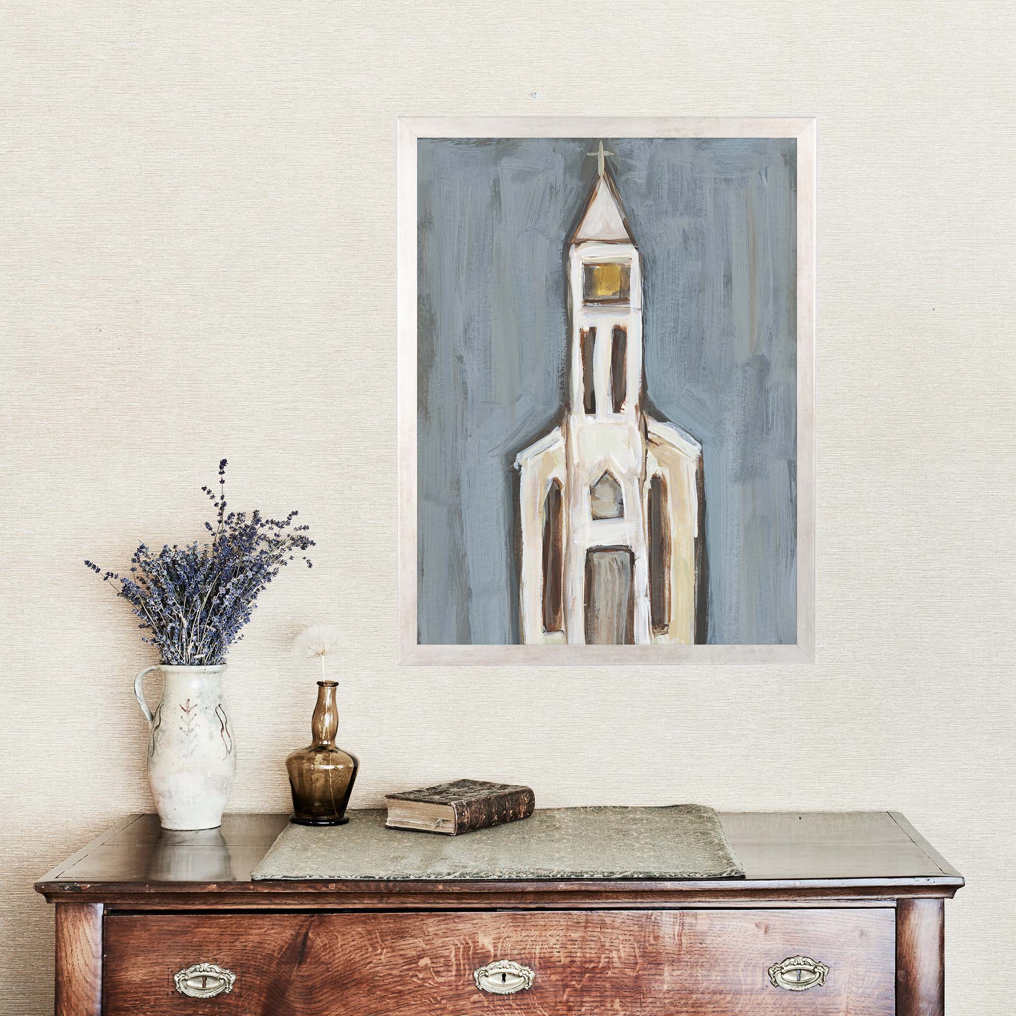 Rustic Farmhouse Blue Church - Image 9