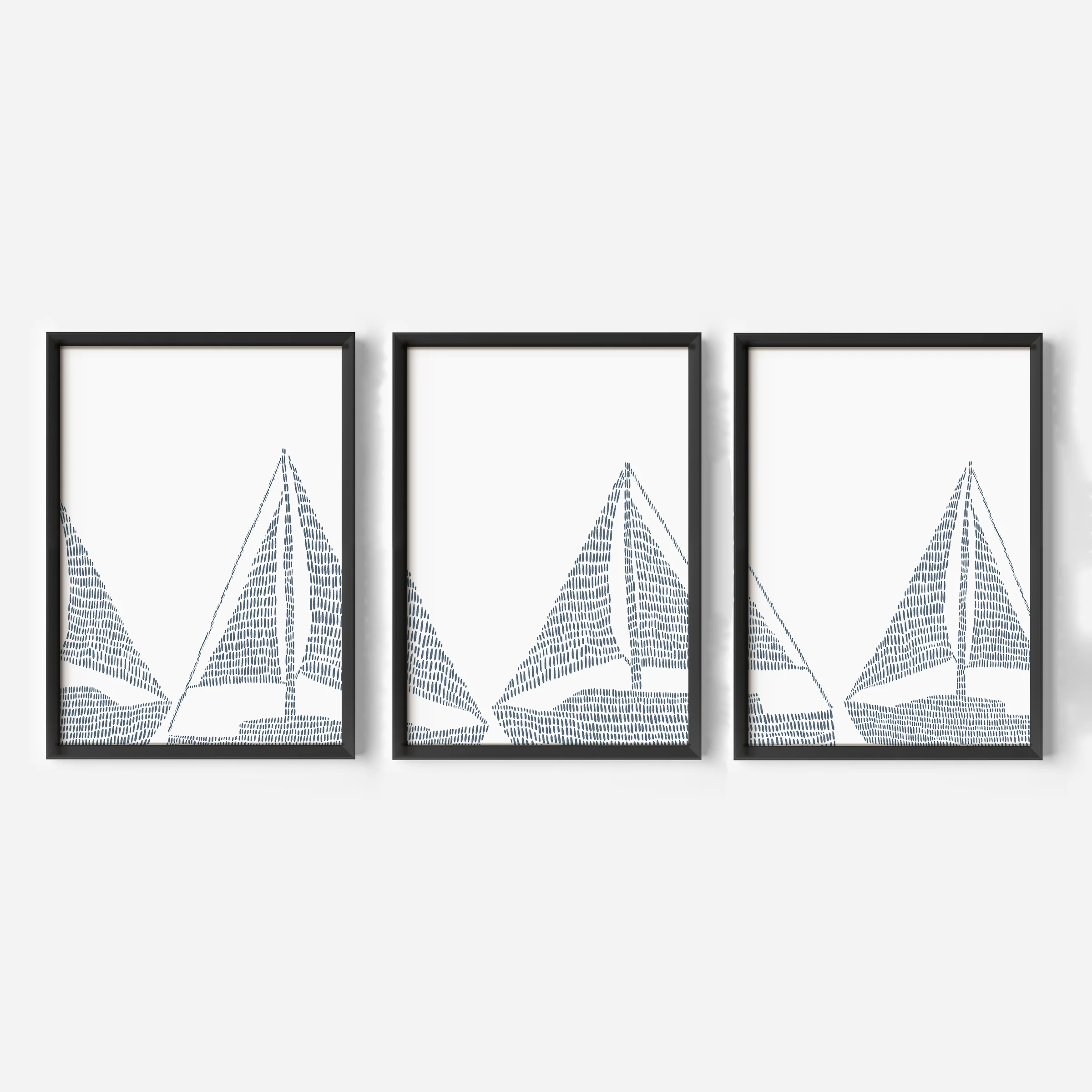 Sailboat Nautical Illustration - Set of 3 - Image 4