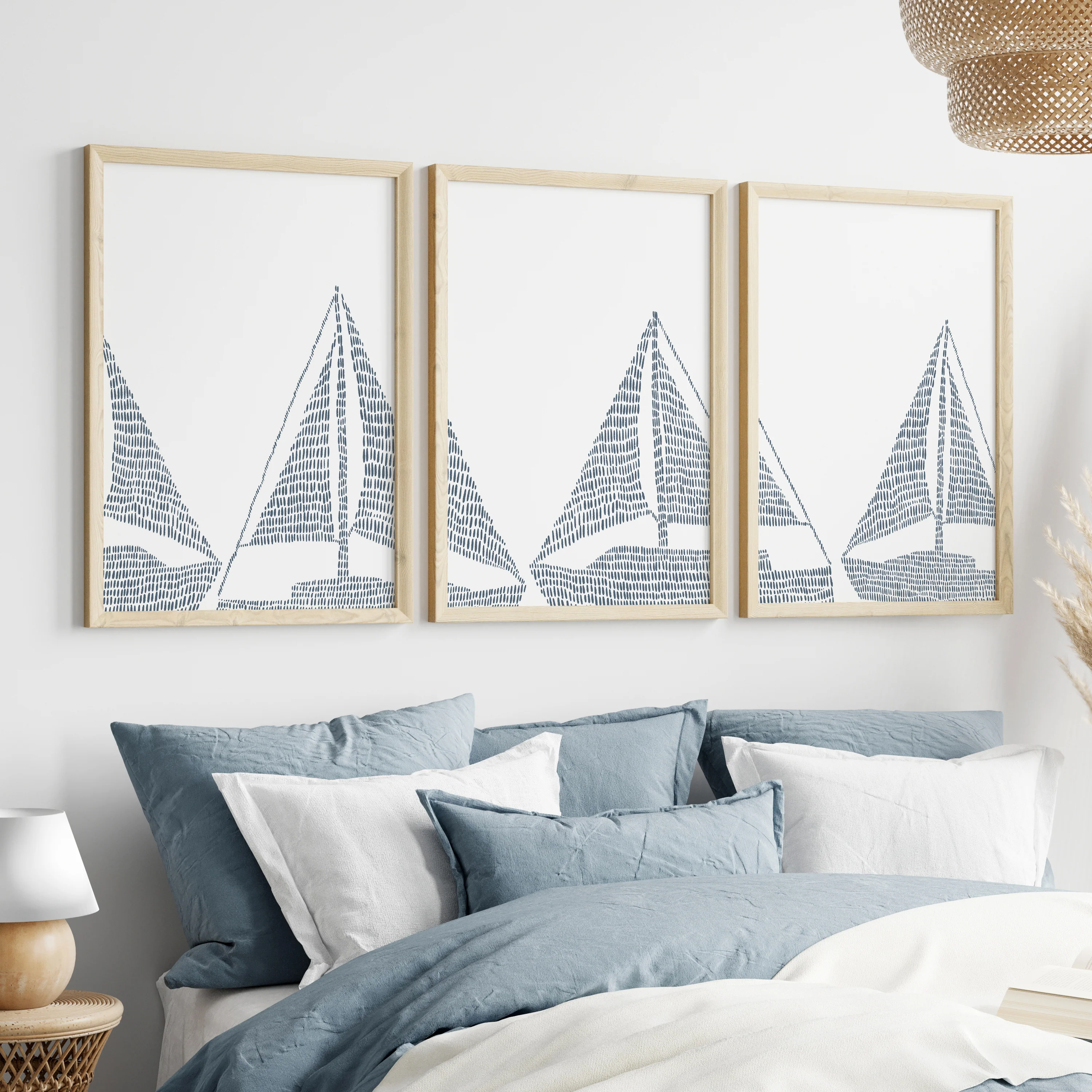 Sailboat Nautical Illustration - Set of 3 - Image 8