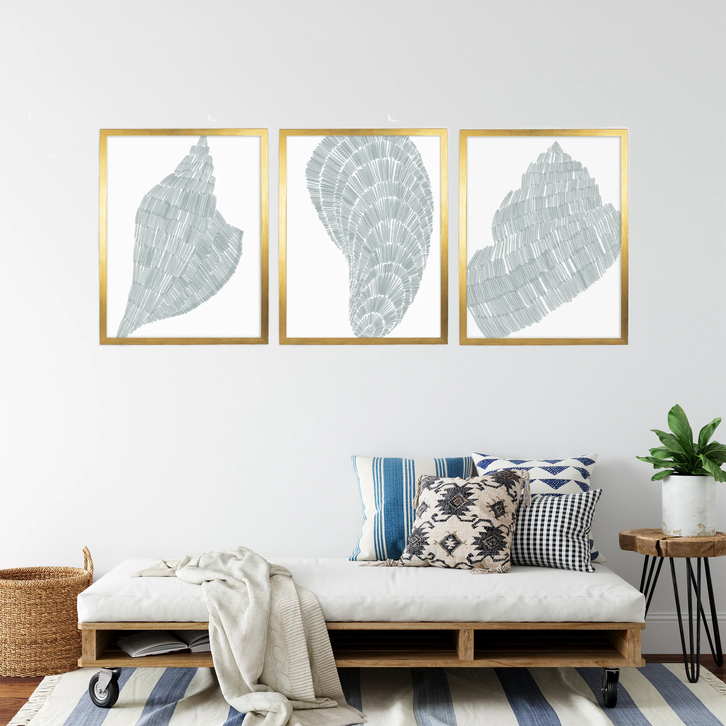 Salty Shells Triptych - Set of 3 - Image 13