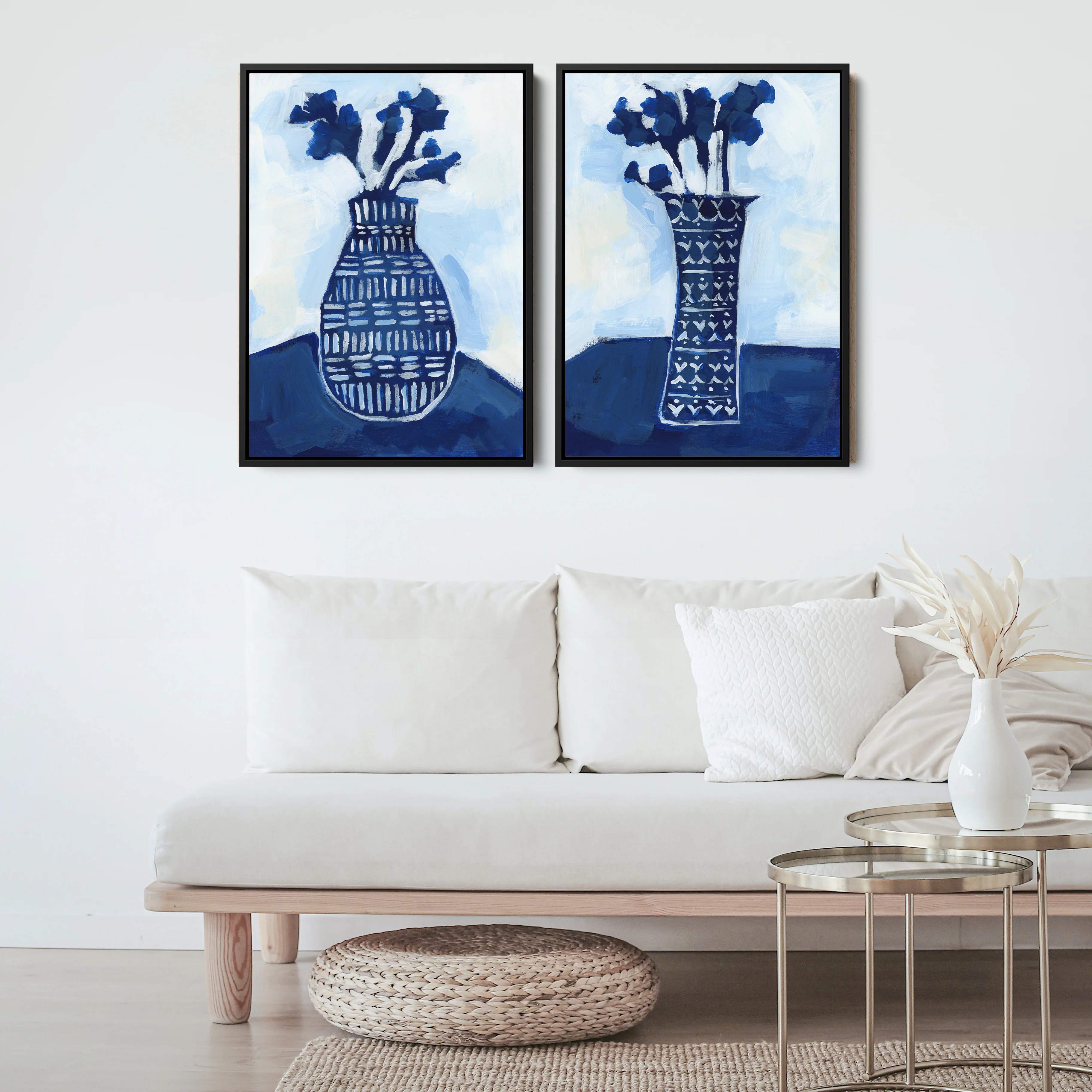 Santorini Florals Diptych - Set of 2 - Image 10