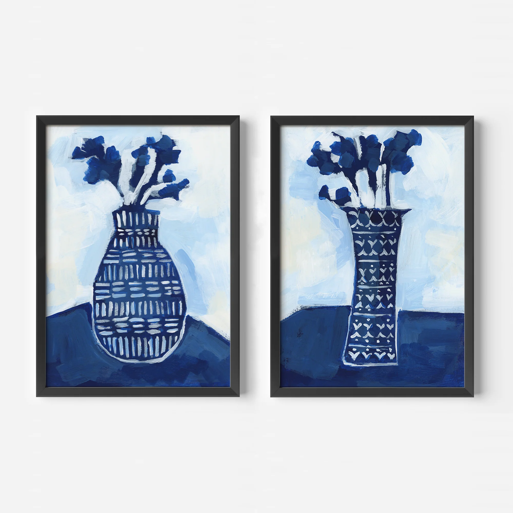 Santorini Florals Diptych - Set of 2 - Image 4