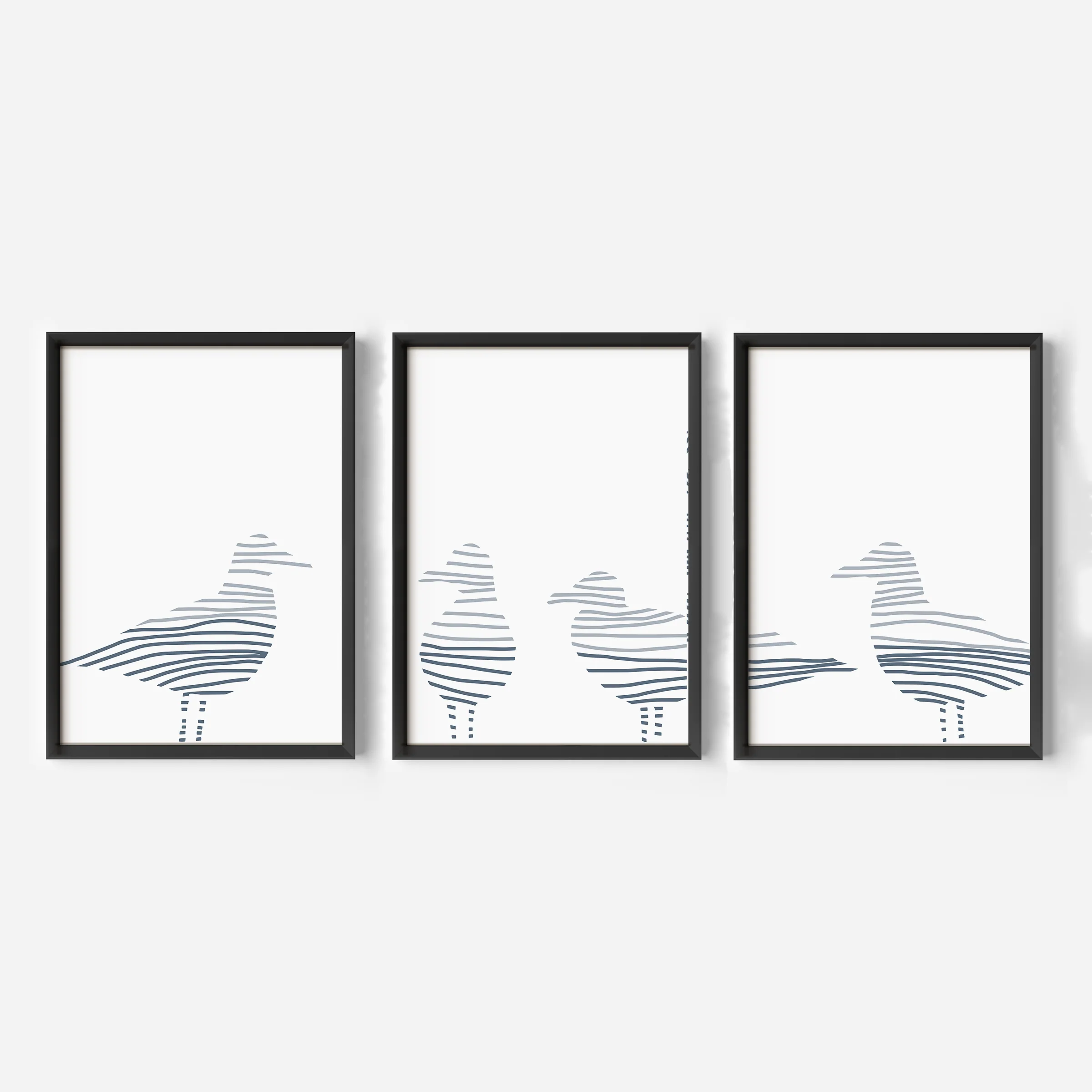 Sea Gull Gathering - Set of 3 - Image 3
