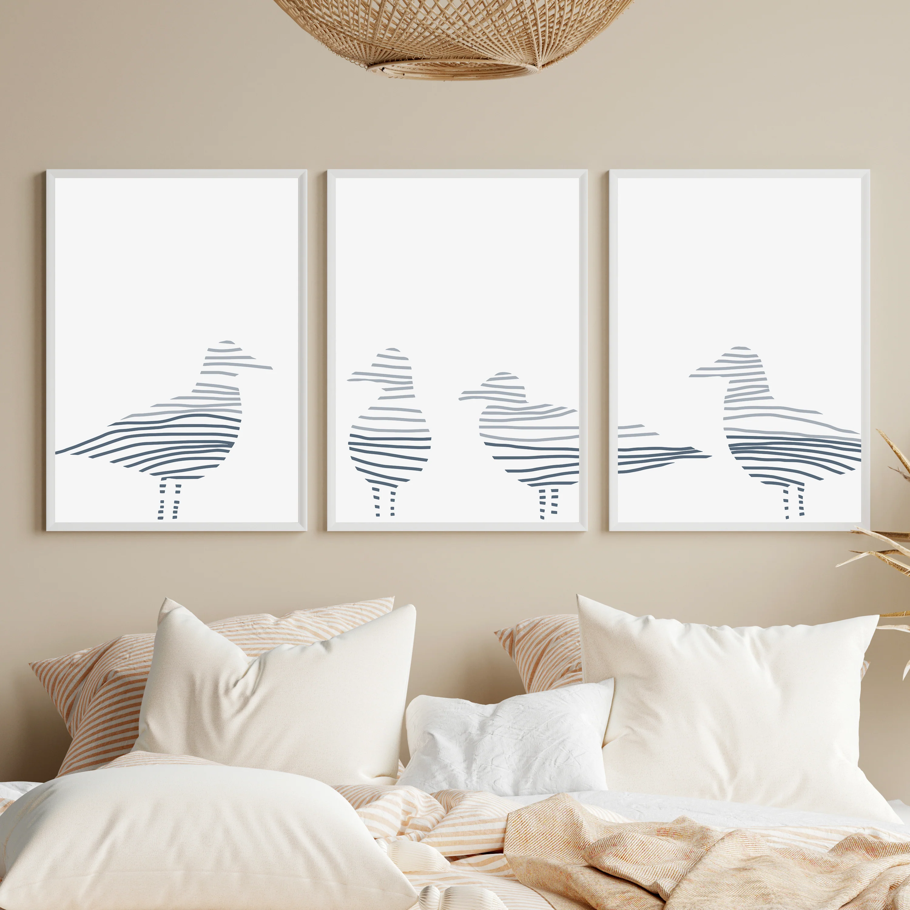 Sea Gull Gathering - Set of 3 - Image 7