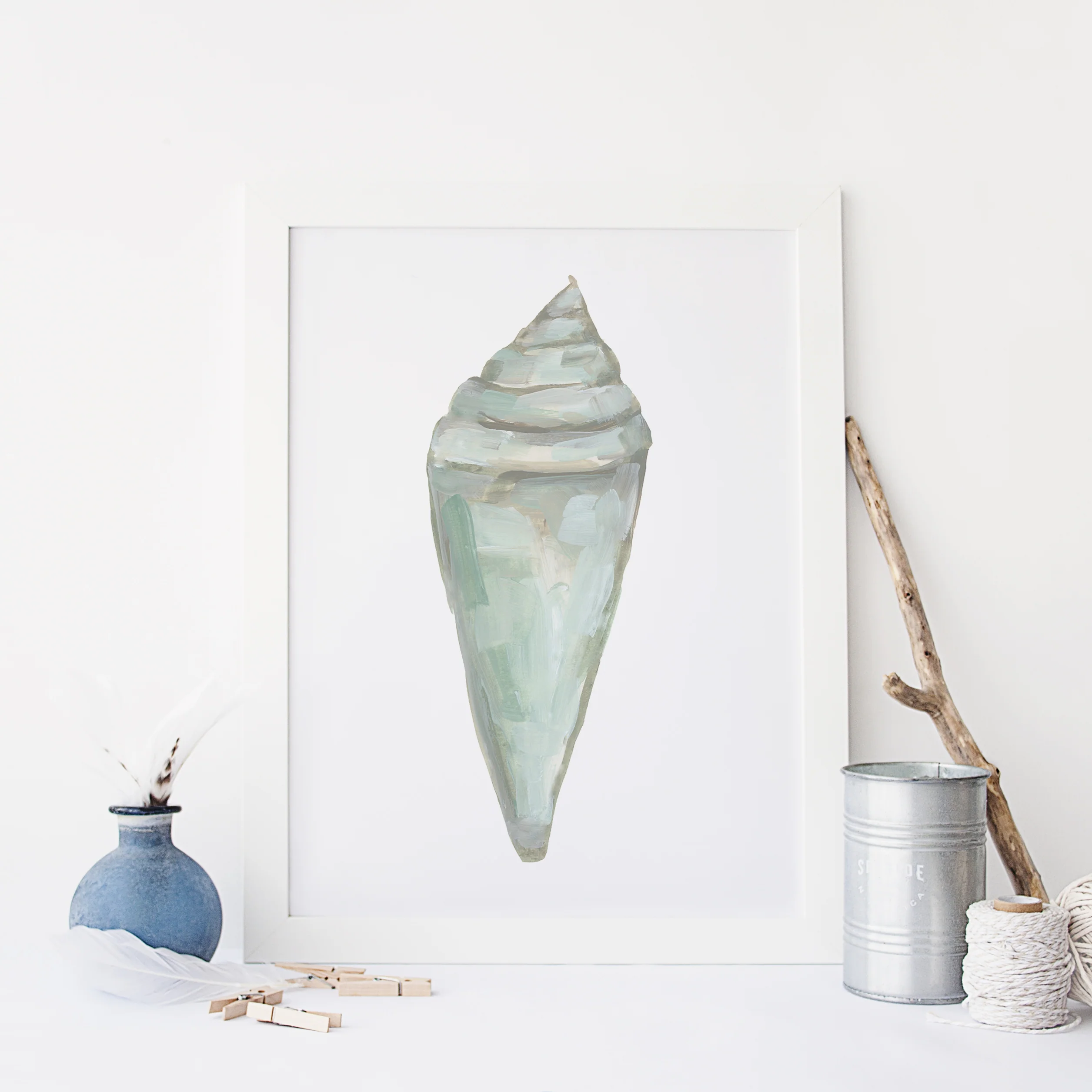 Seashell Painting, No. 3 - Image 5