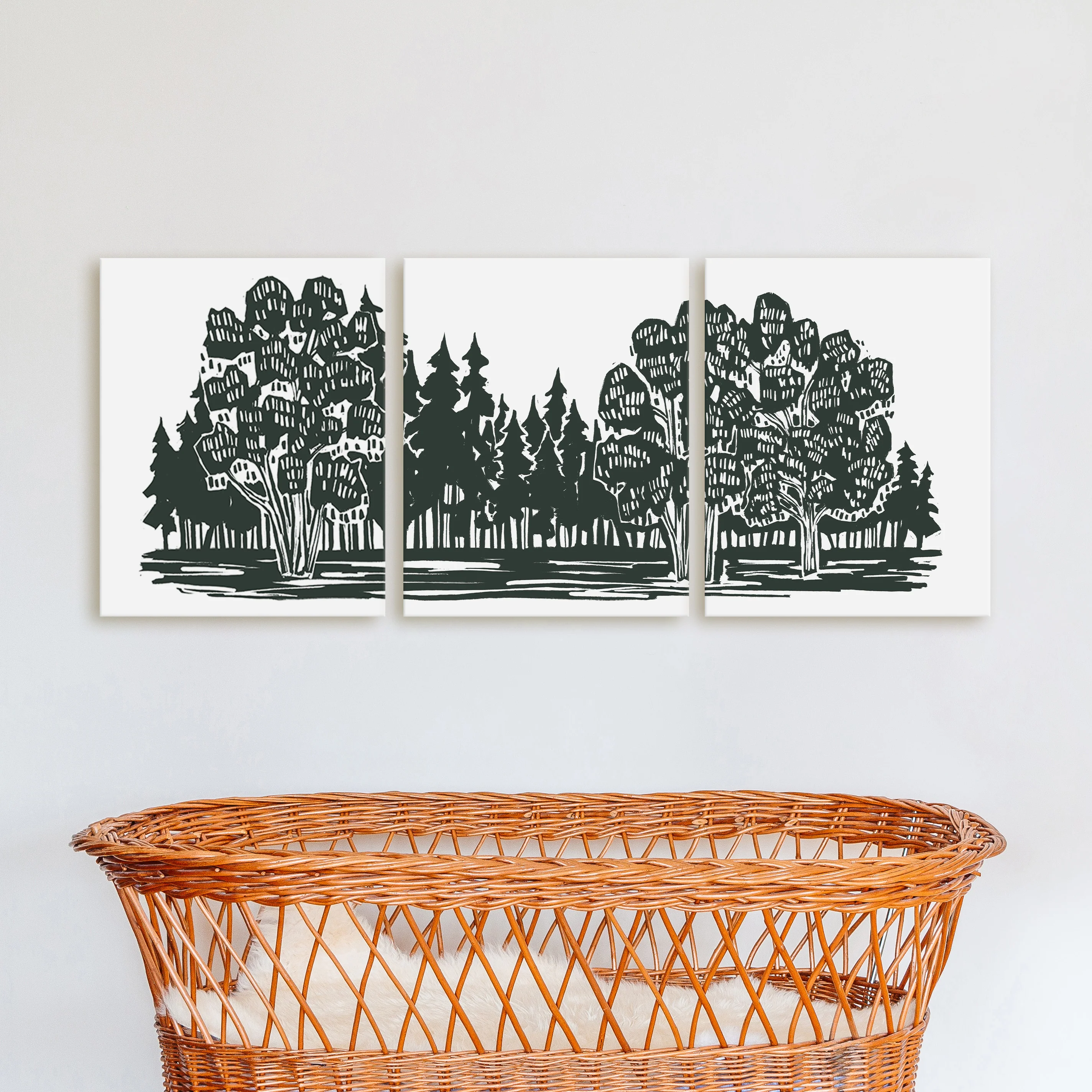 Shadowed Woodland Triptych - Set of 3 - Image 11