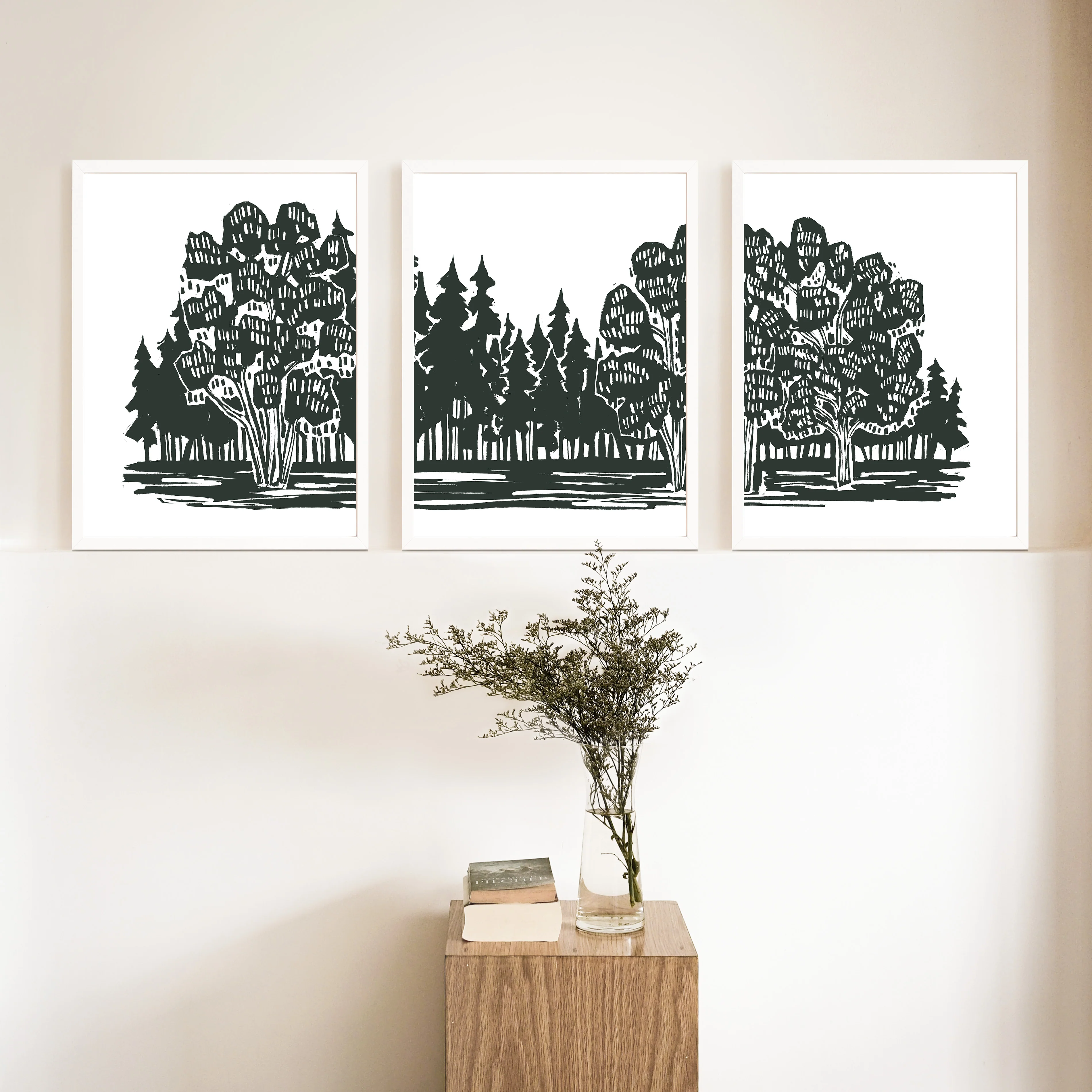 Shadowed Woodland Triptych - Set of 3 - Image 12