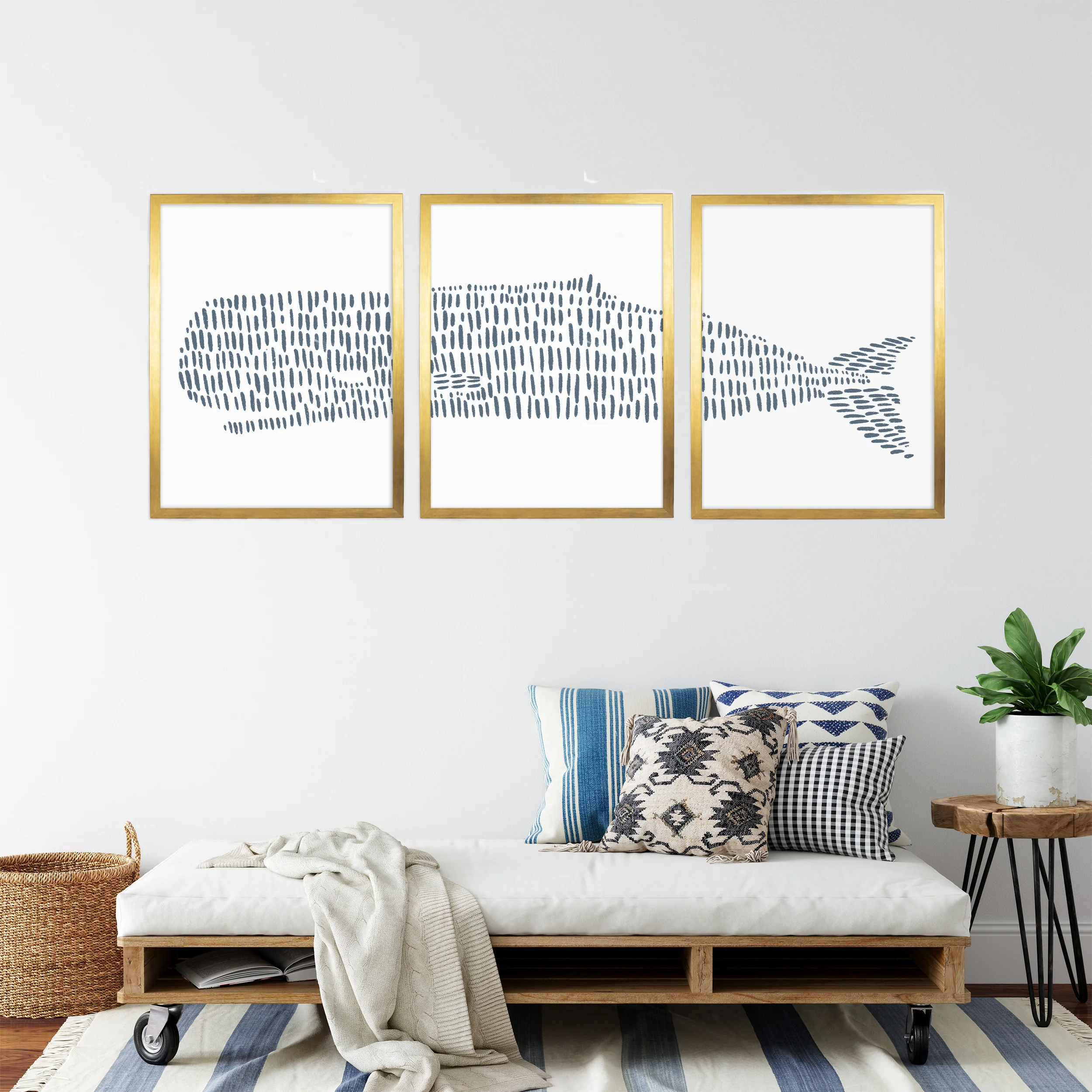 Sperm Whale Modern Illustration - Set of 3 - Image 11