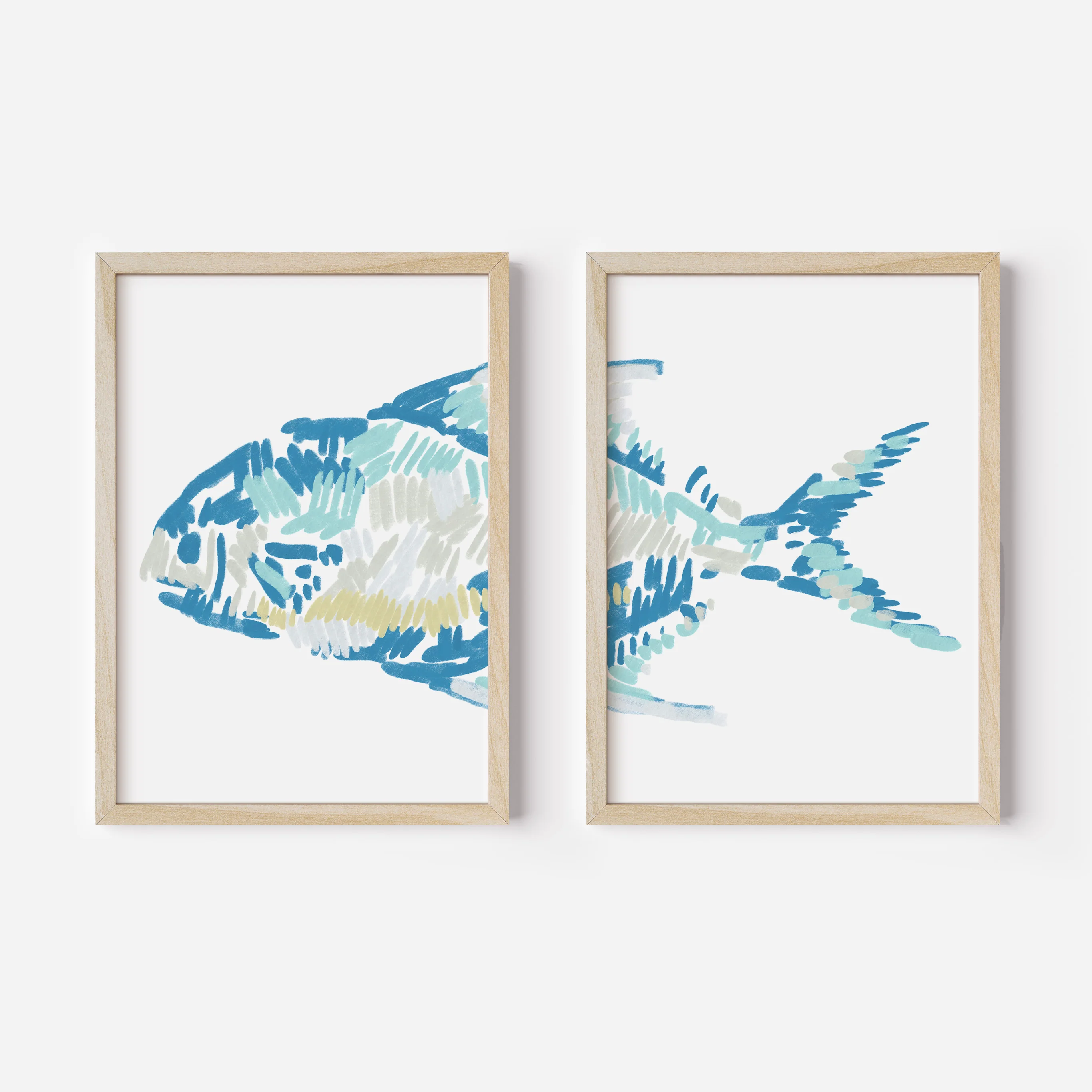 The Permit Fish Diptych - Set of 2 - Image 2