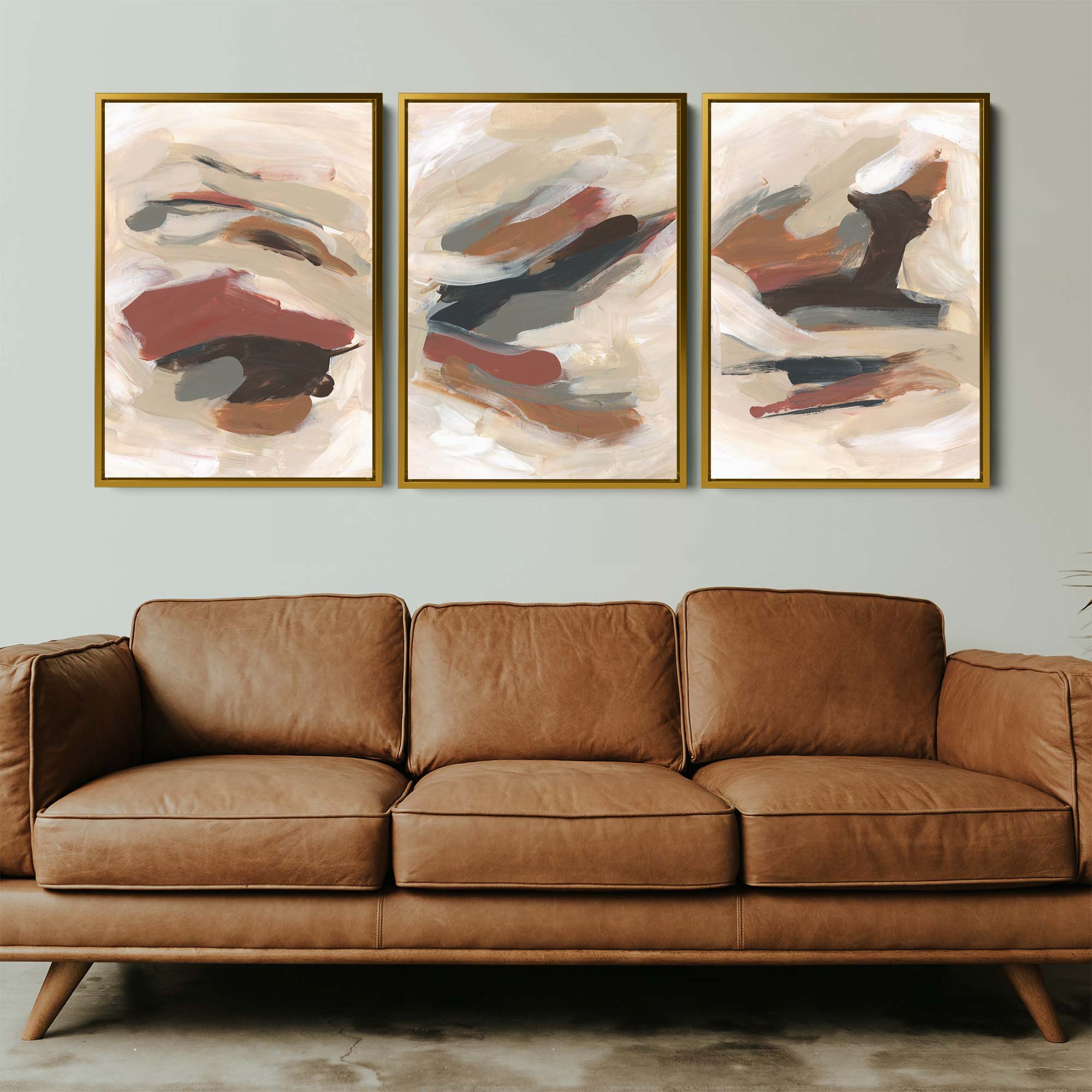 Toasted Foliage Abstract - Set of 3 - Image 9