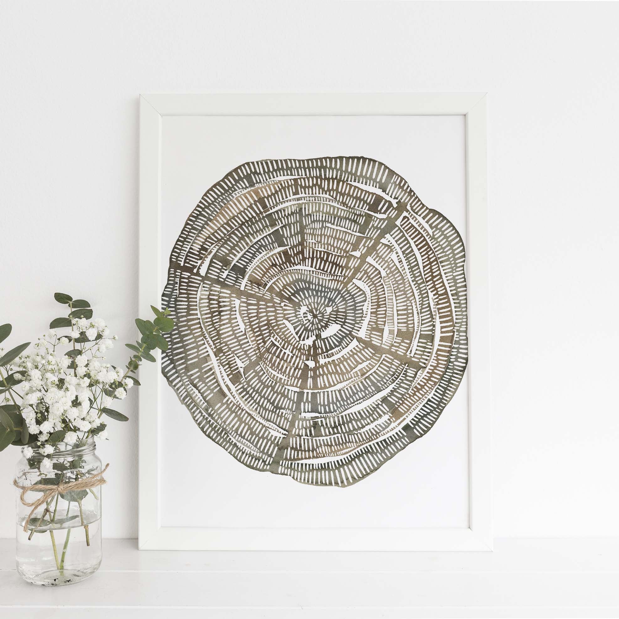 Tree Ring Watercolor, No. 2 - Image 4