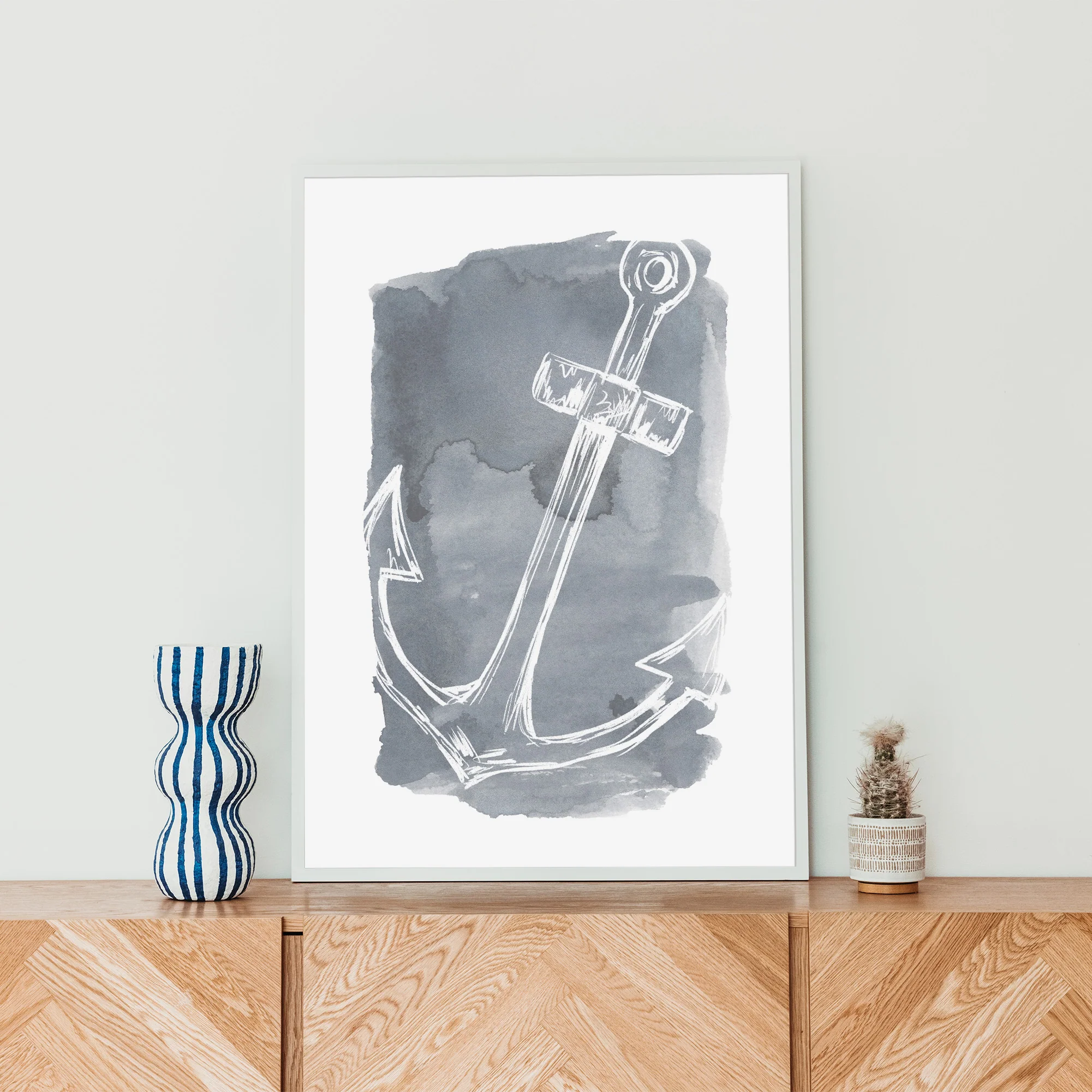 Watercolor Anchor Illustration - Image 11