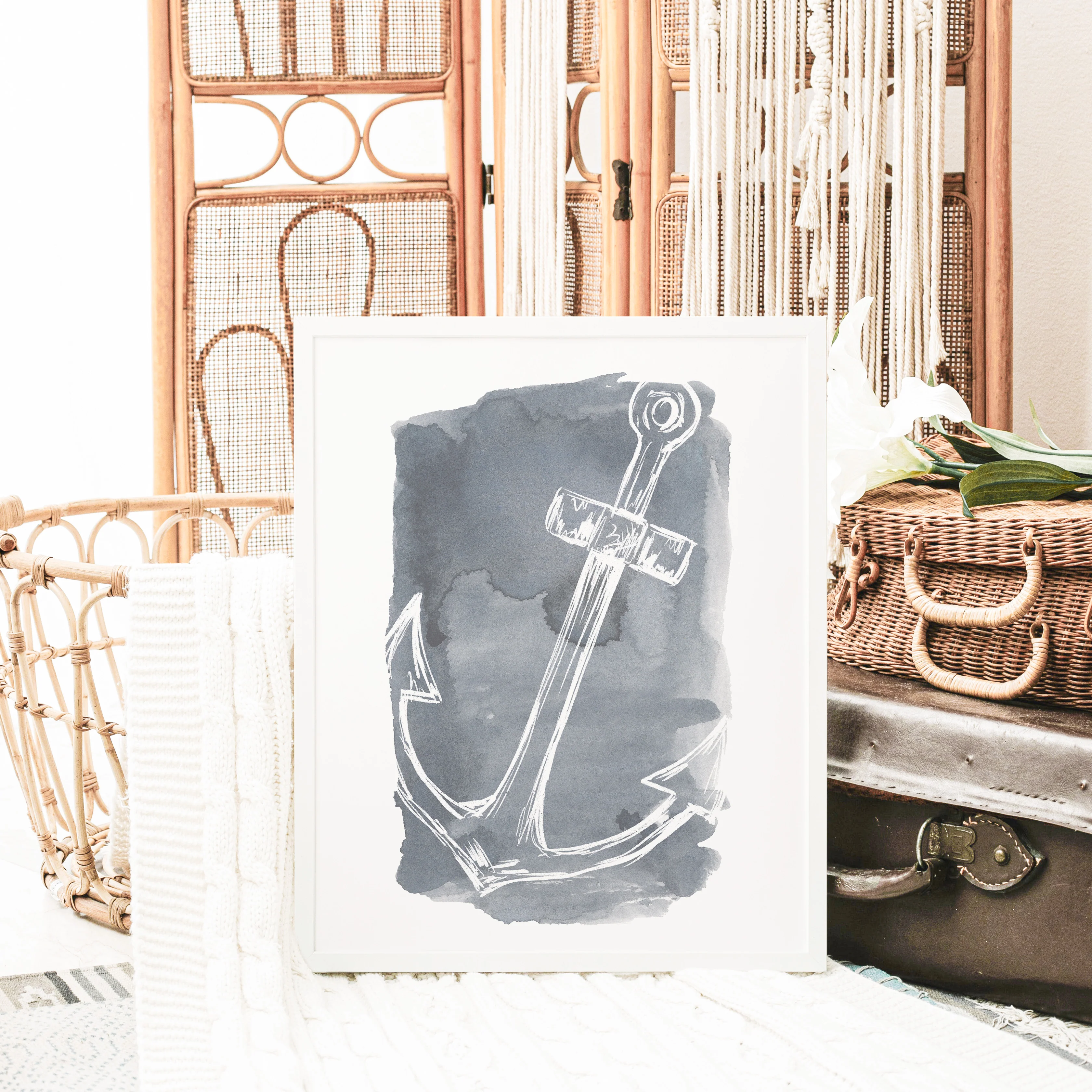 Watercolor Anchor Illustration - Image 12