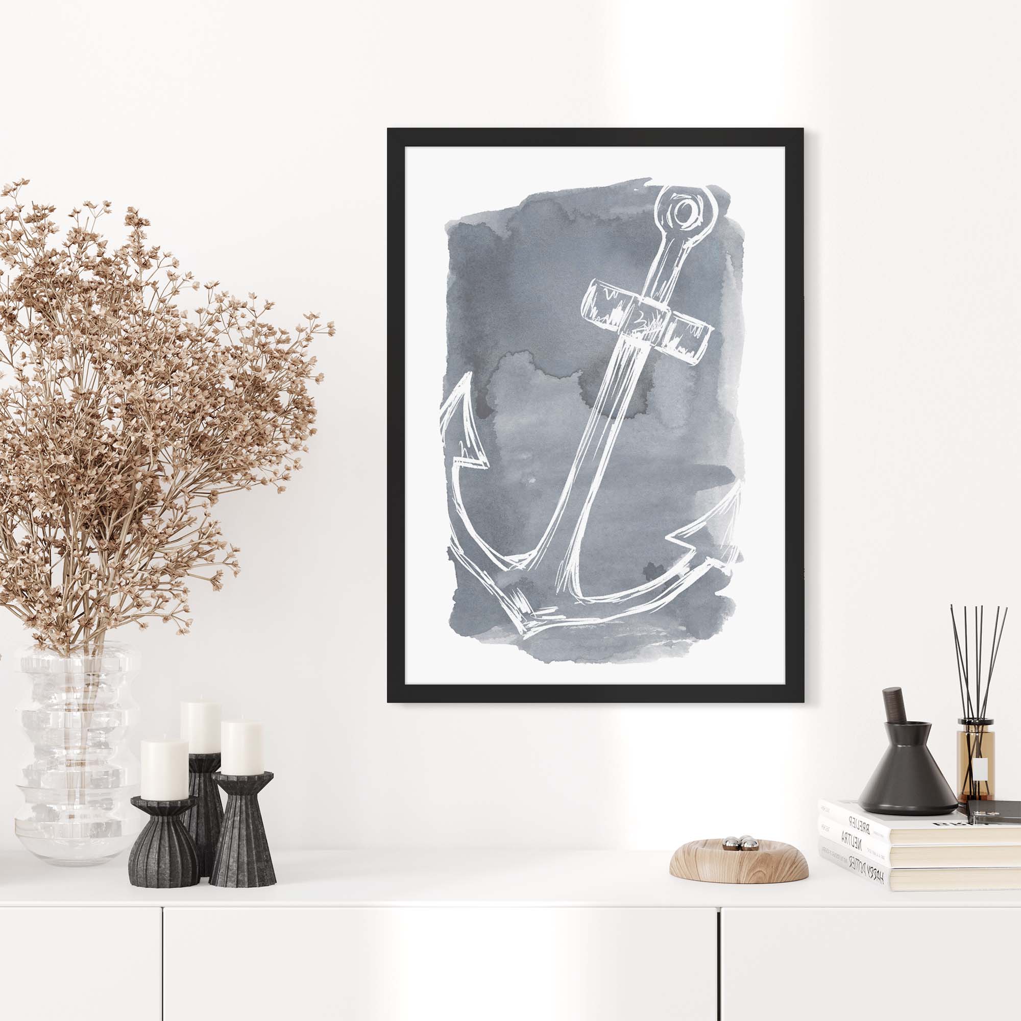 Watercolor Anchor Illustration - Image 5