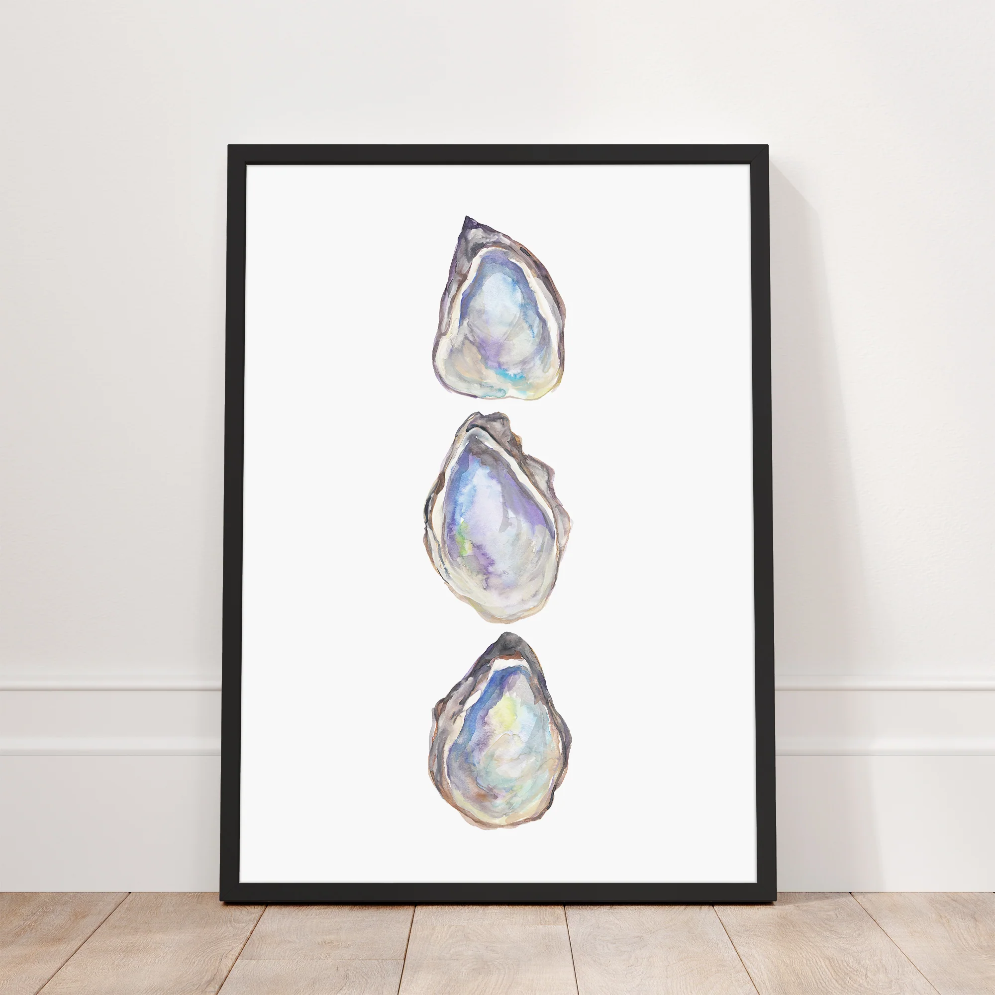 Watercolor Oyster Trio - Image 10