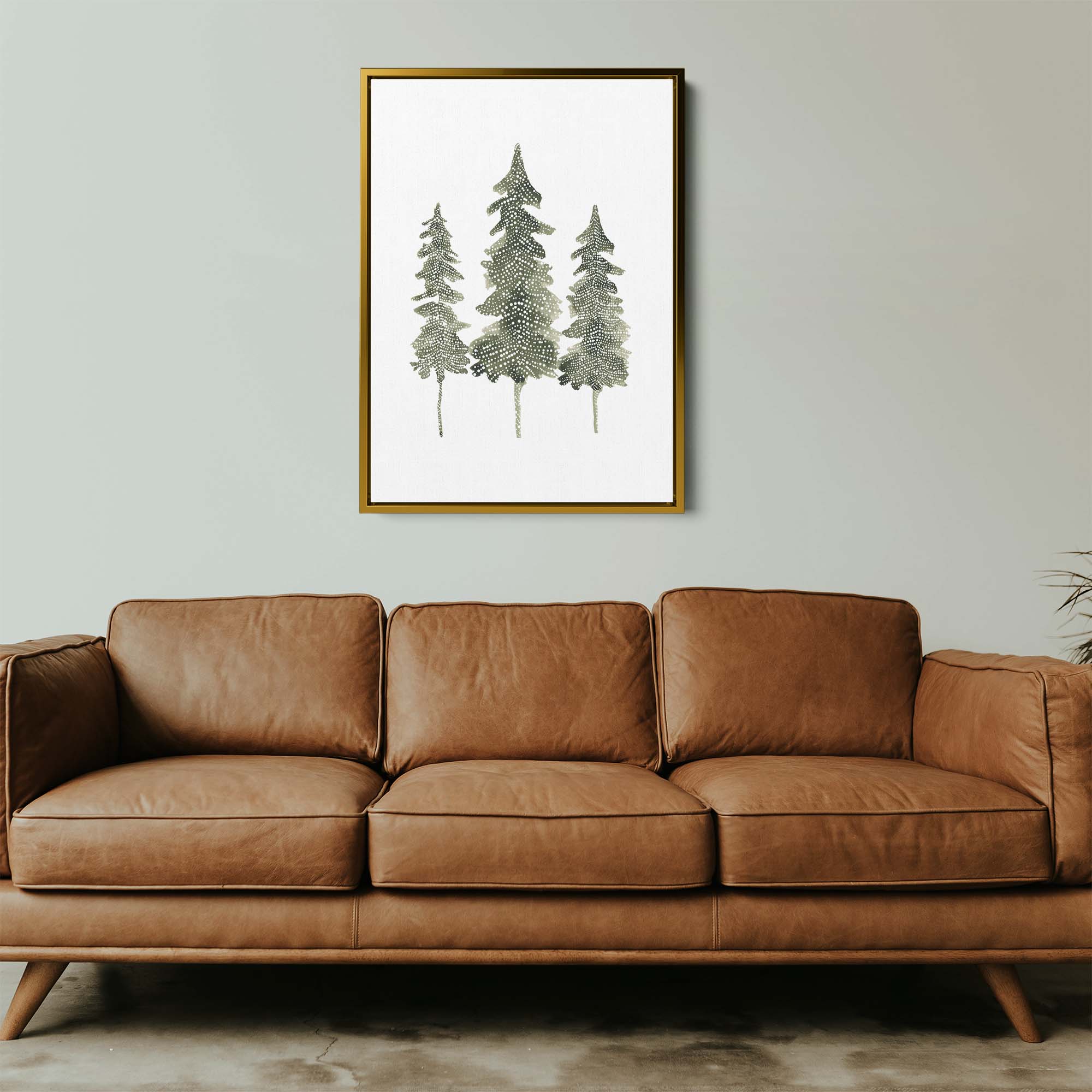 Watercolor Pine Trio - Image 13