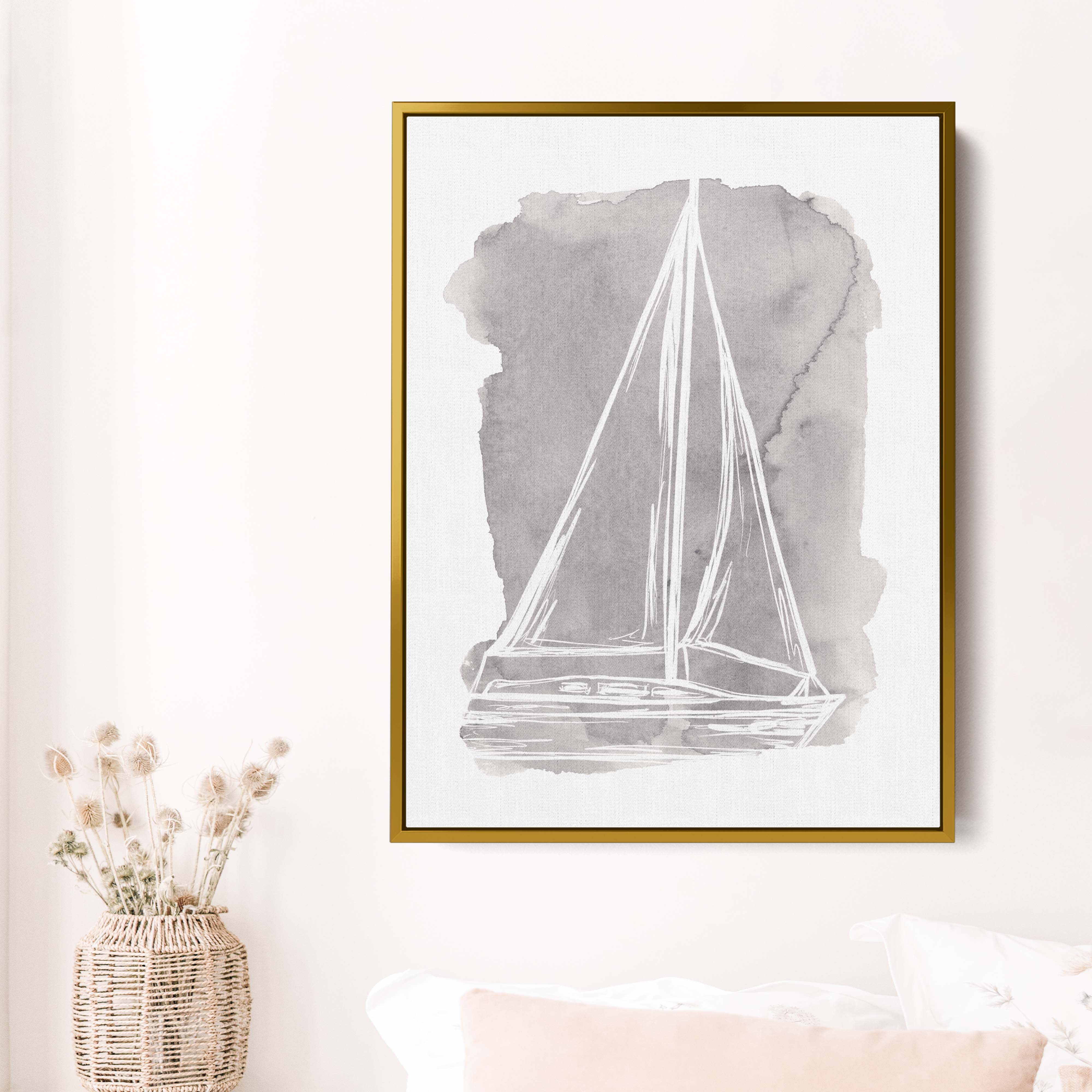 Watercolor Sailboat Illustration - Image 12