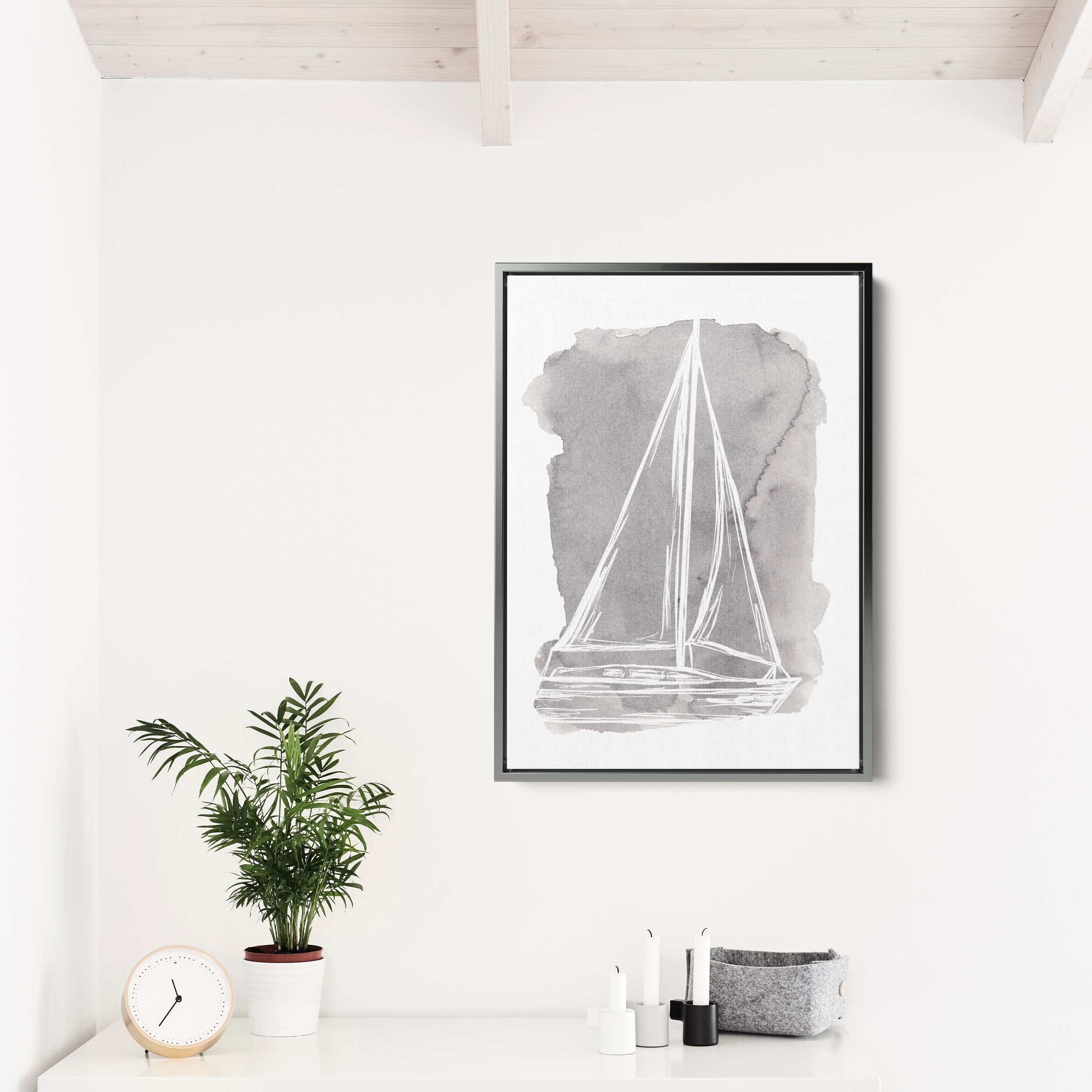 Watercolor Sailboat Illustration - Image 13
