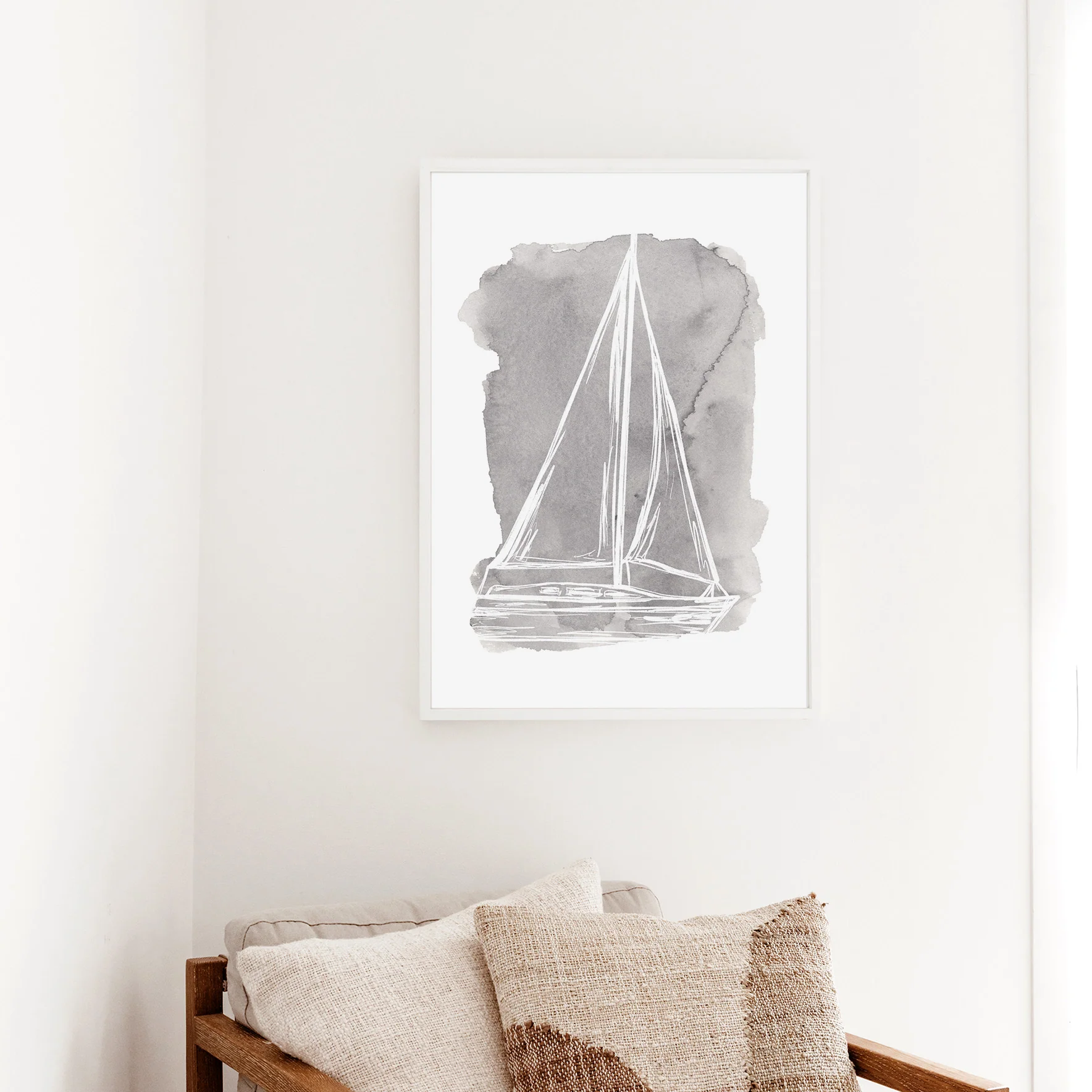 Watercolor Sailboat Illustration - Image 6